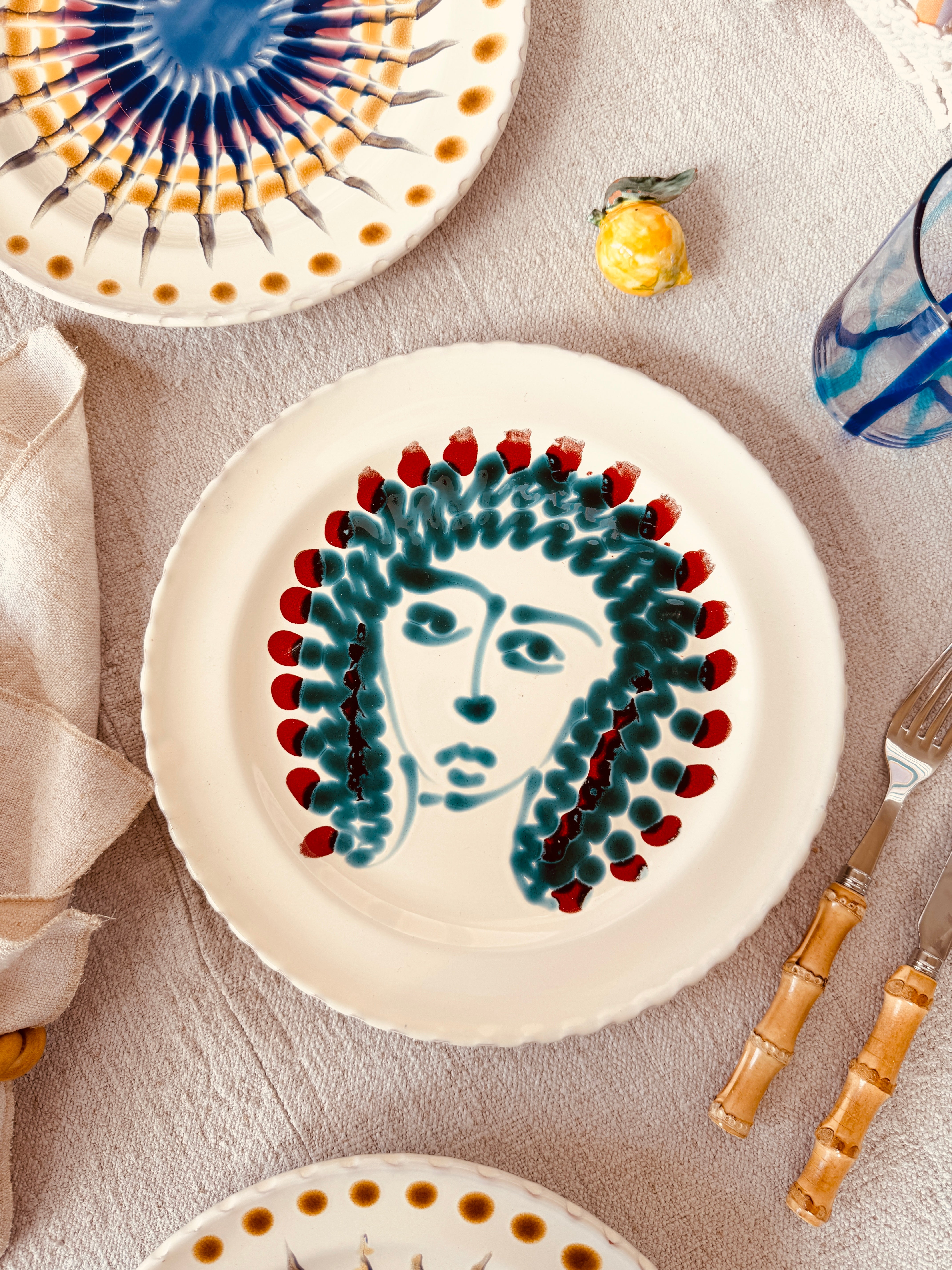 Speiseteller - 27cm "Unique Art Pieces by StudioRiviera"