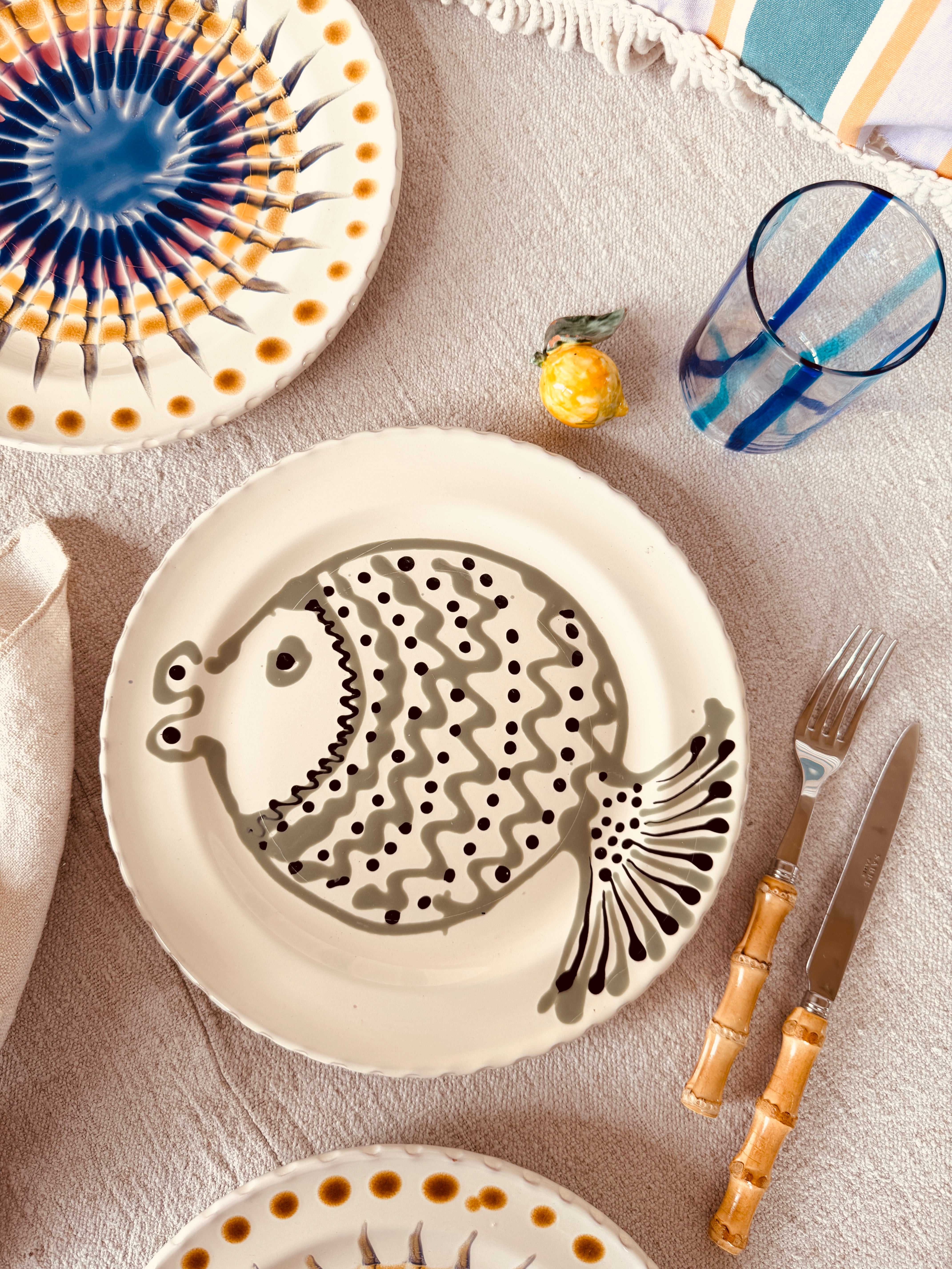 Speiseteller - 27cm "Unique Art Pieces by StudioRiviera"