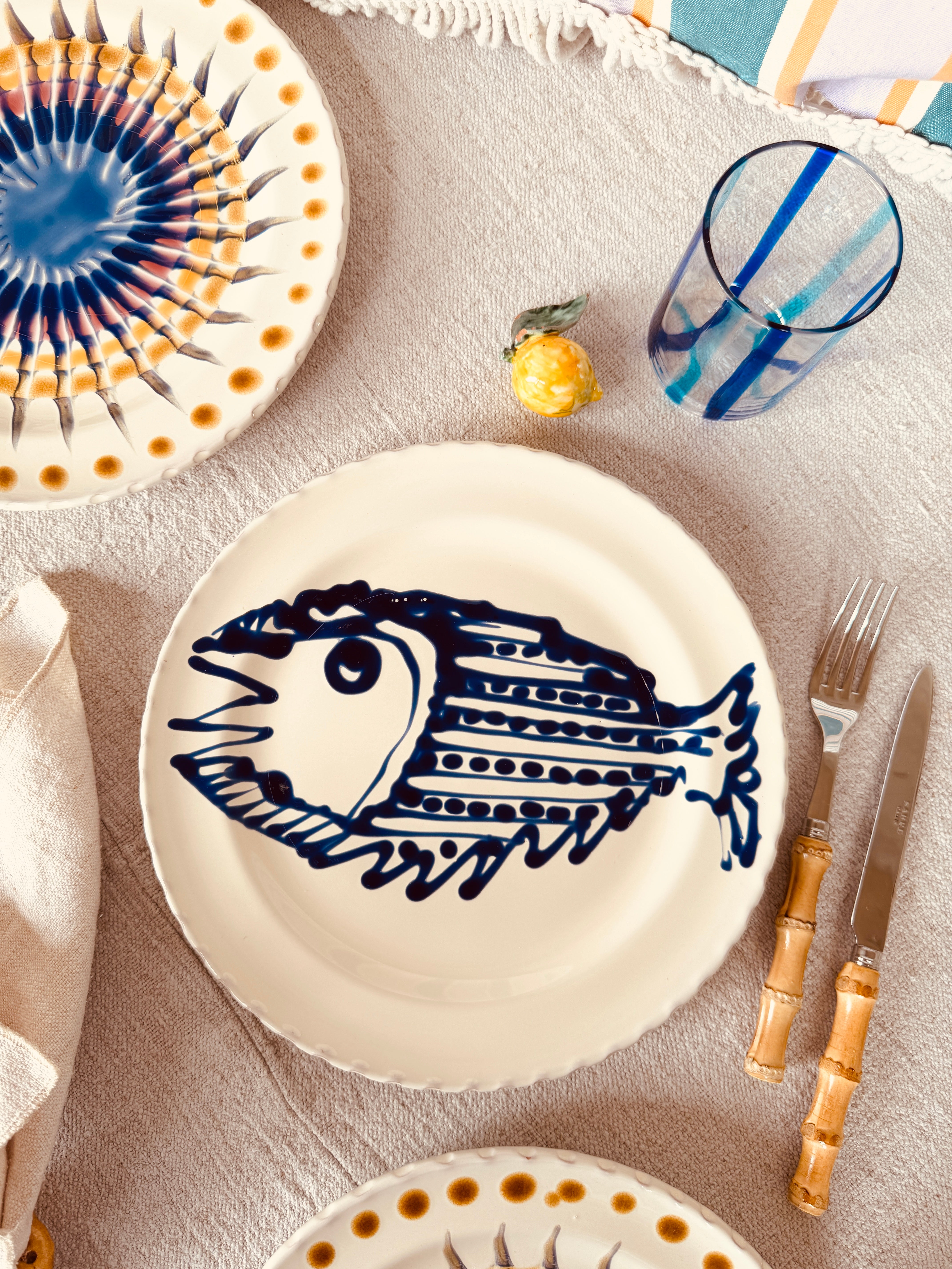 Speiseteller - 27cm "Unique Art Pieces by StudioRiviera"