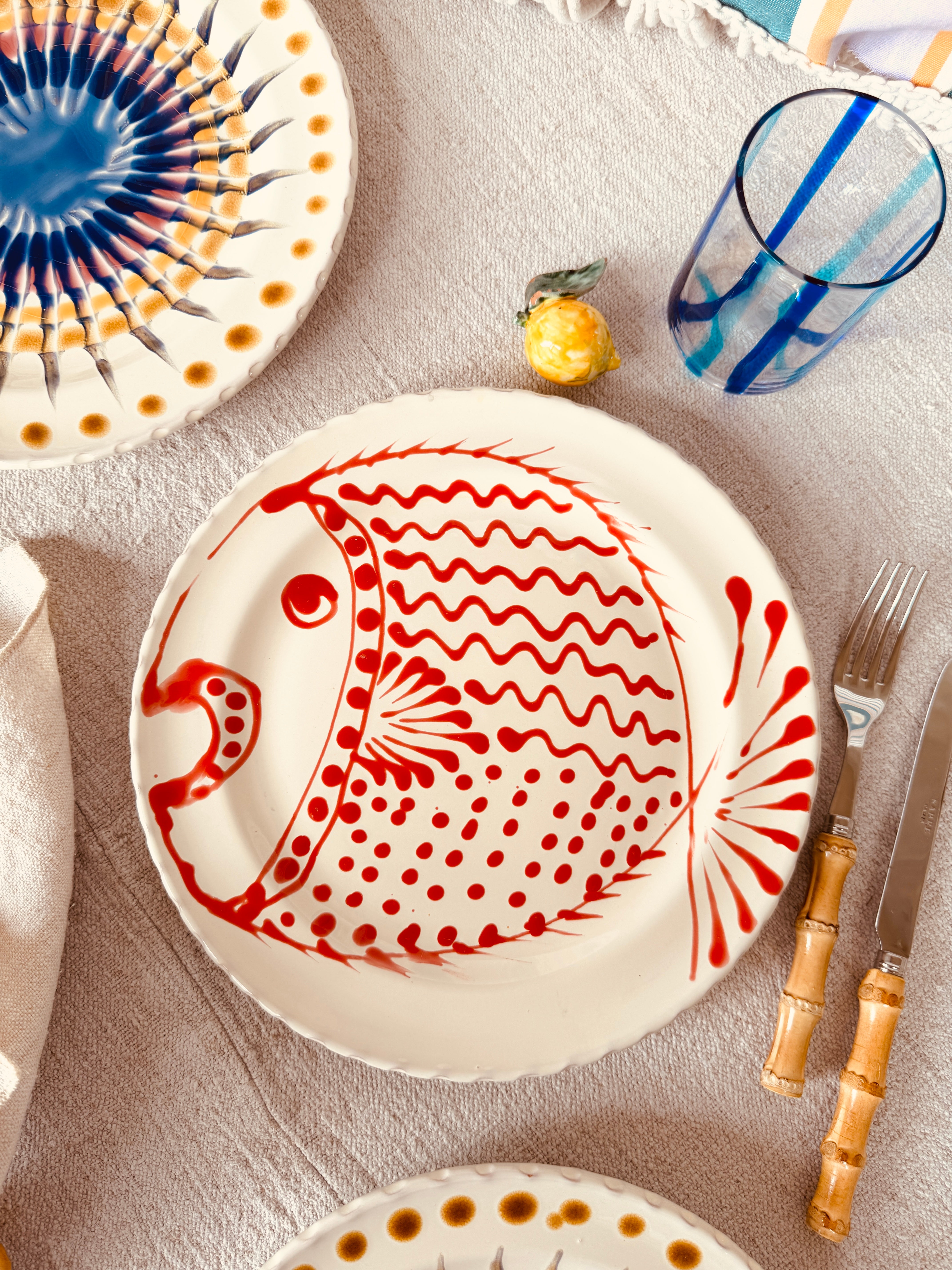 Speiseteller - 27cm "Unique Art Pieces by StudioRiviera"