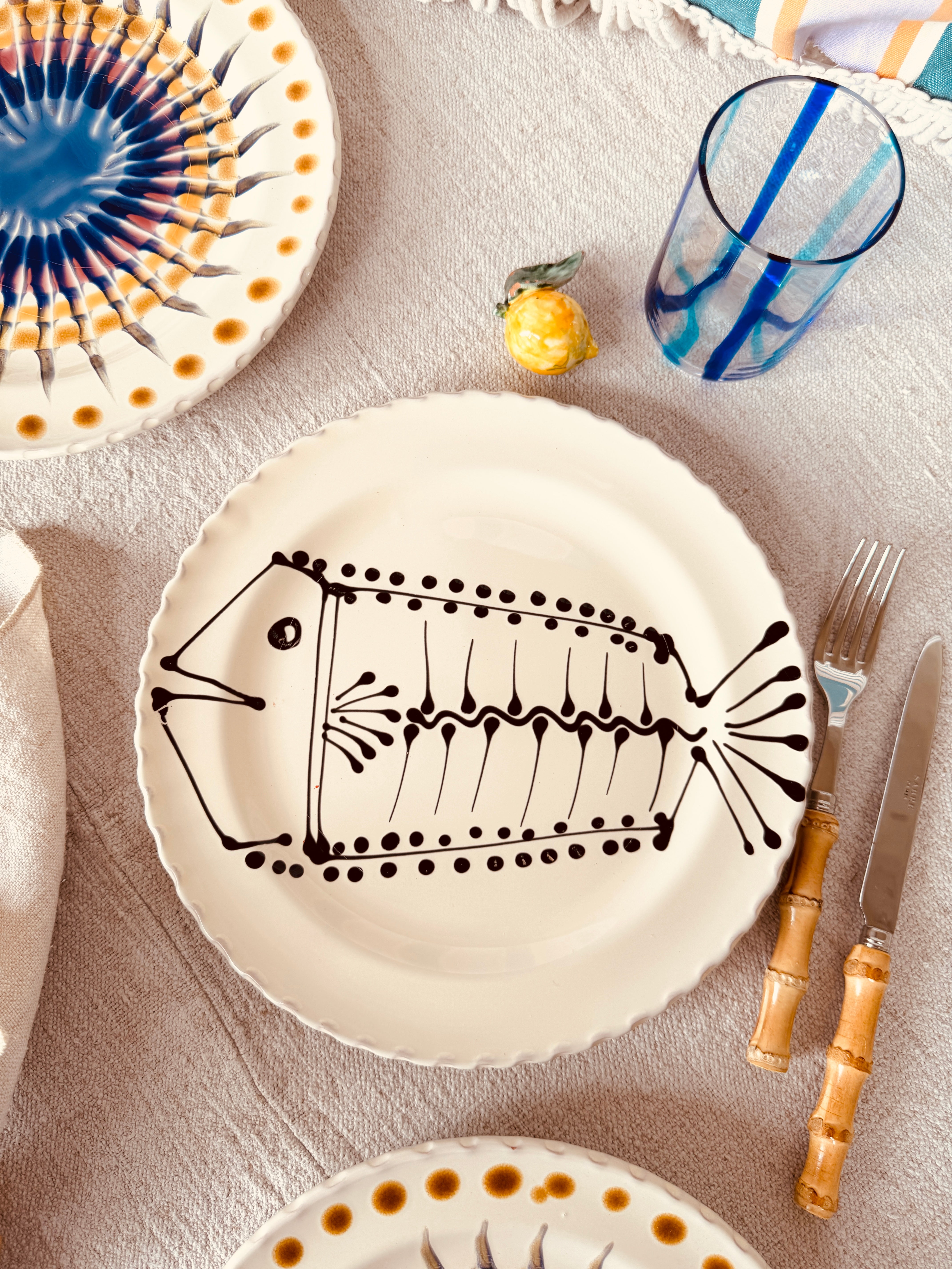 Speiseteller - 27cm "Unique Art Pieces by StudioRiviera"