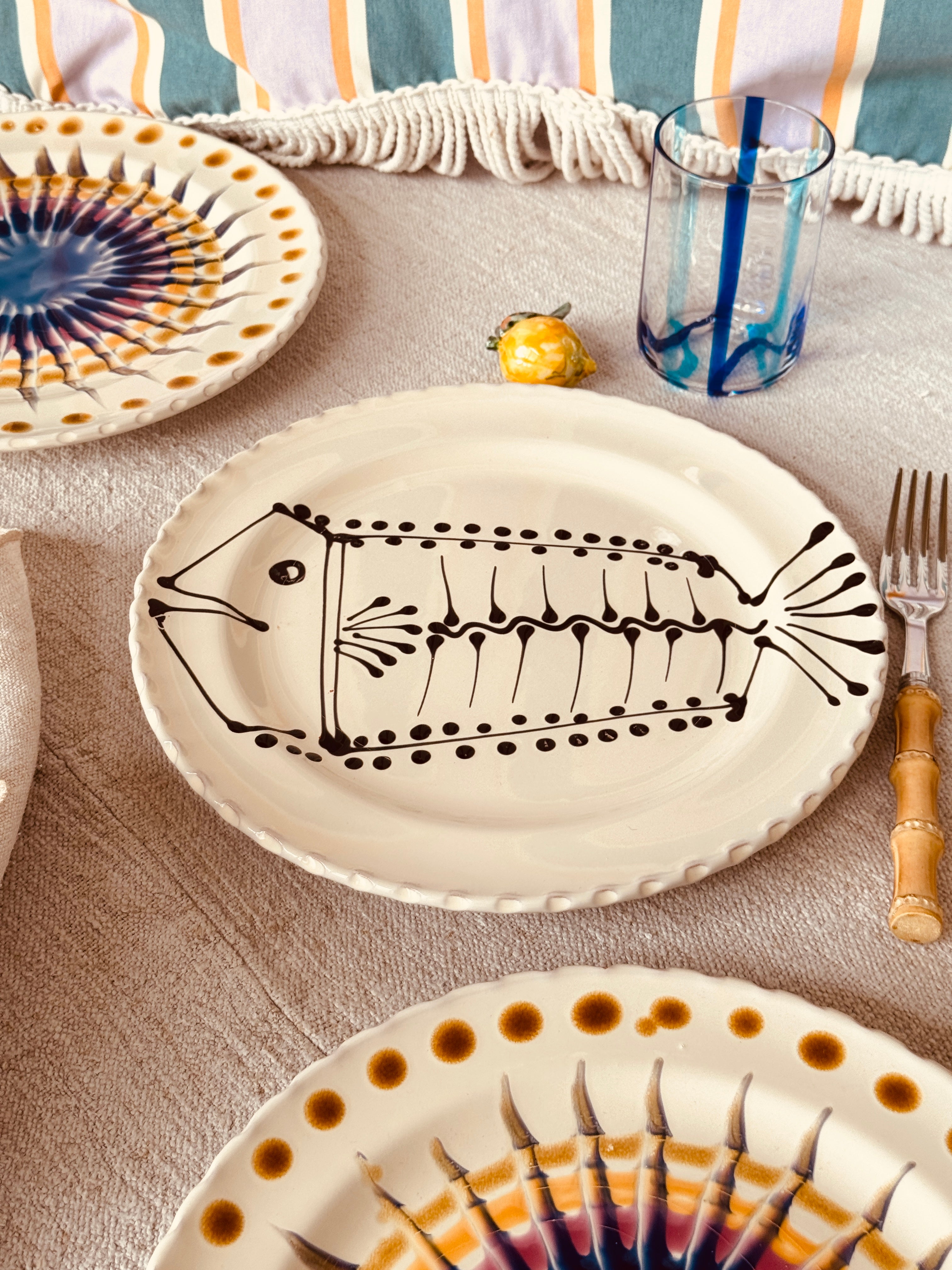 Speiseteller - 27cm "Unique Art Pieces by StudioRiviera"