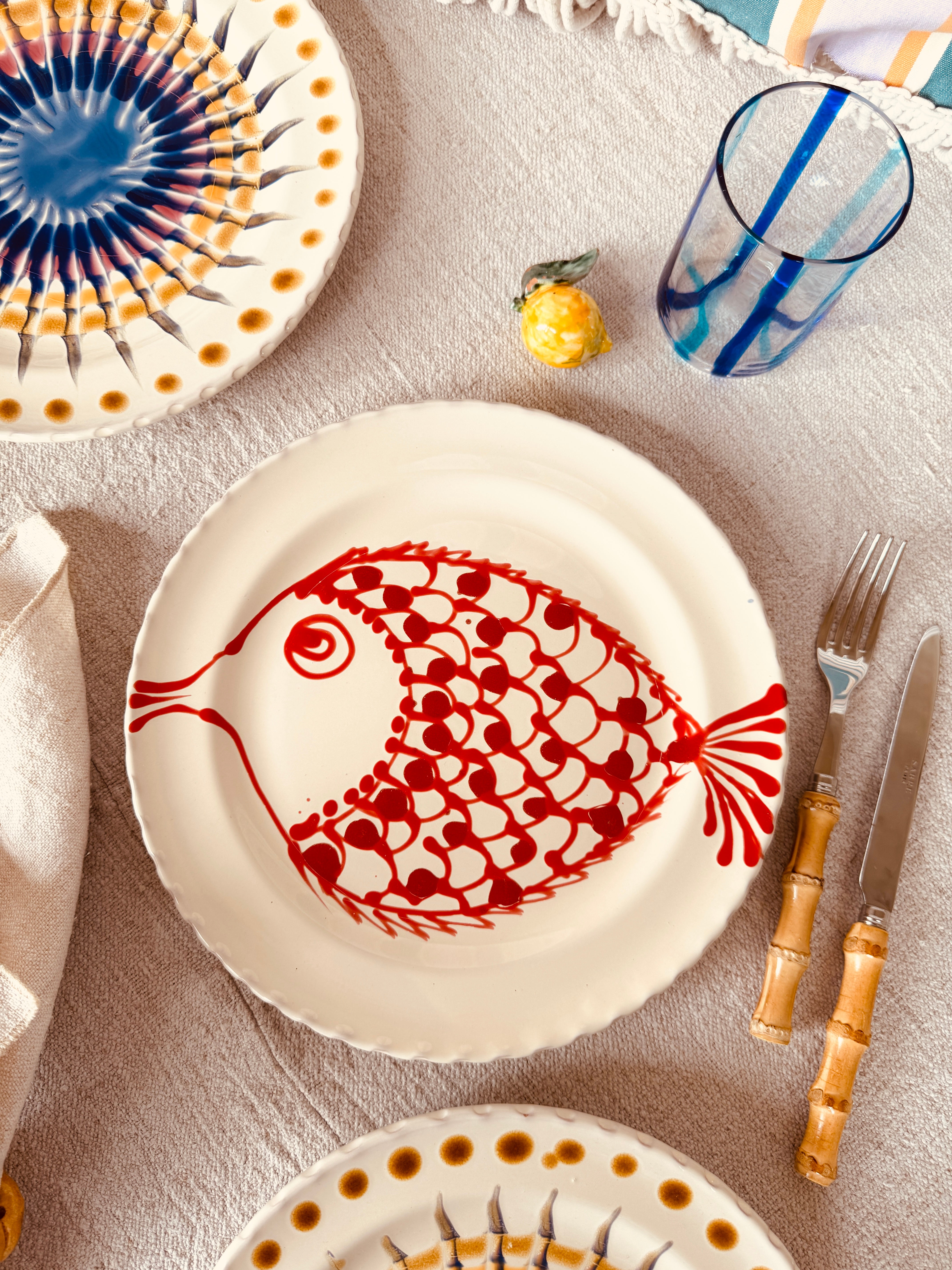 Speiseteller - 27cm "Unique Art Pieces by StudioRiviera"