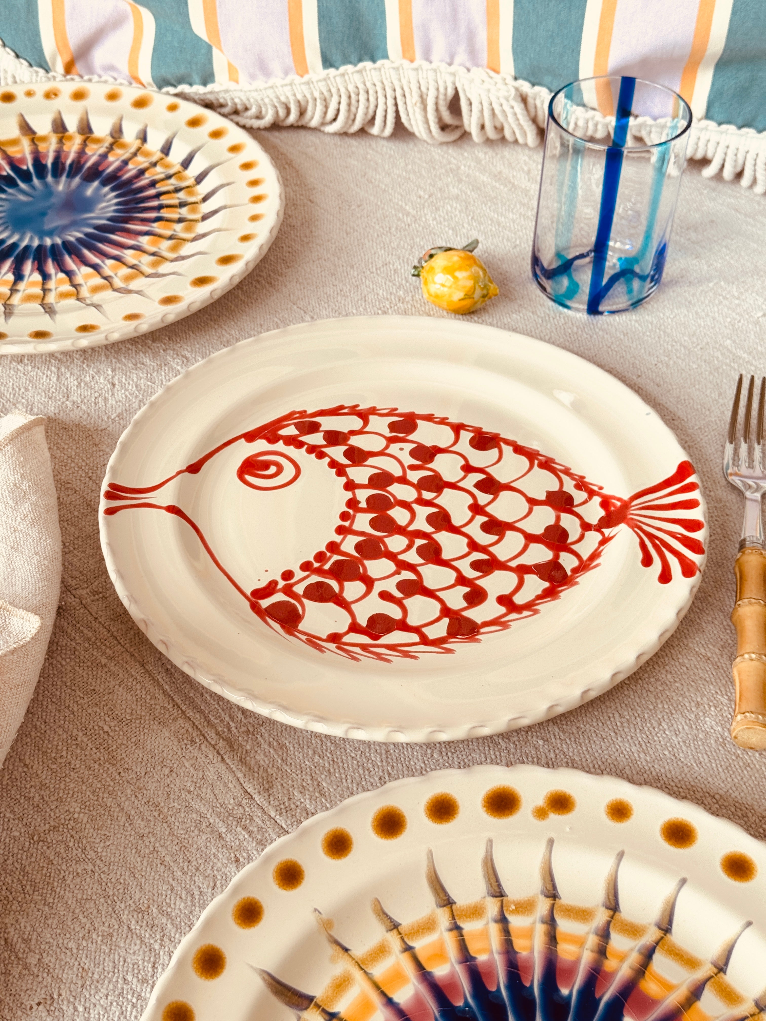 Speiseteller - 27cm "Unique Art Pieces by StudioRiviera"