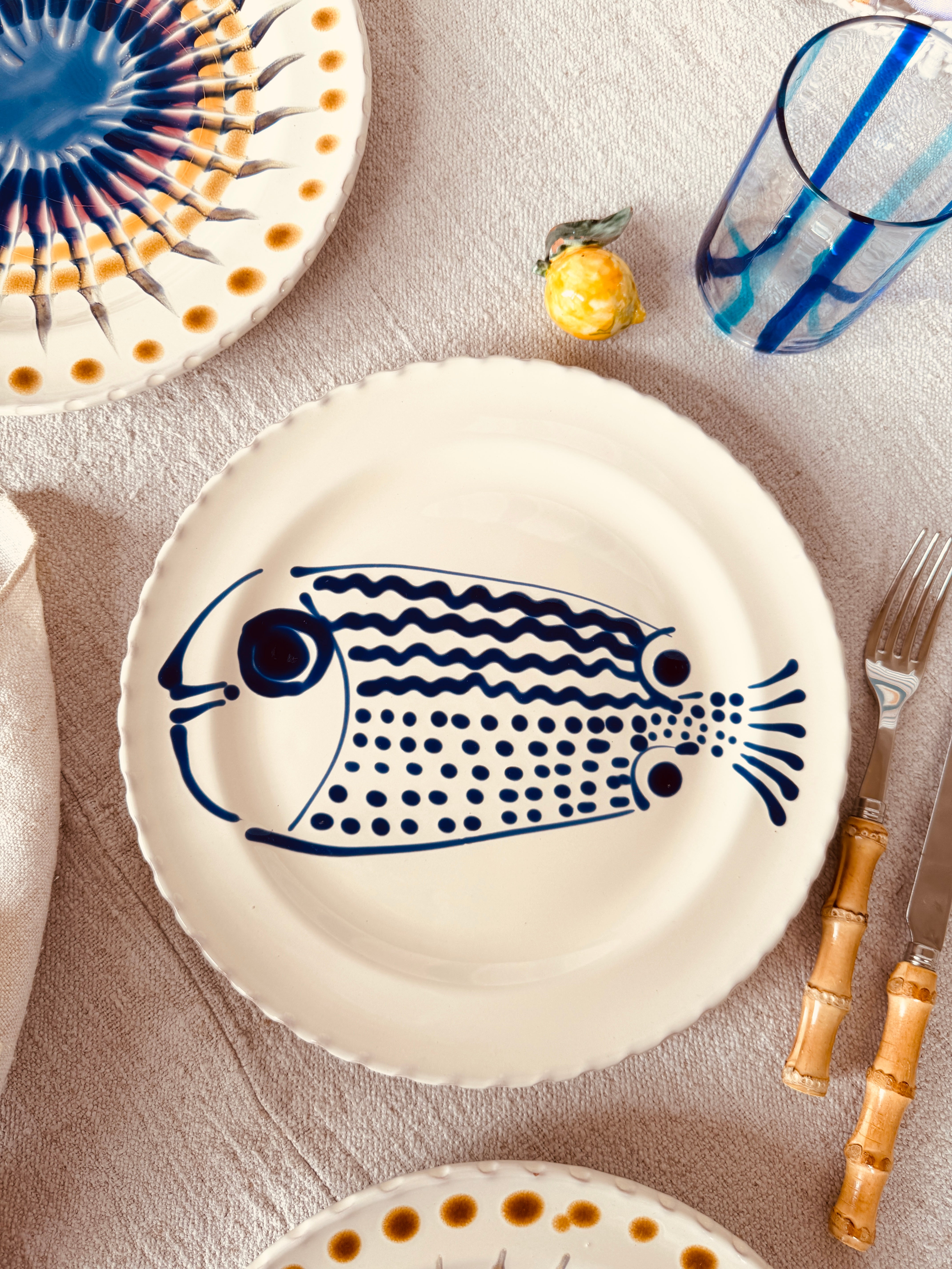 Speiseteller - 27cm "Unique Art Pieces by StudioRiviera"