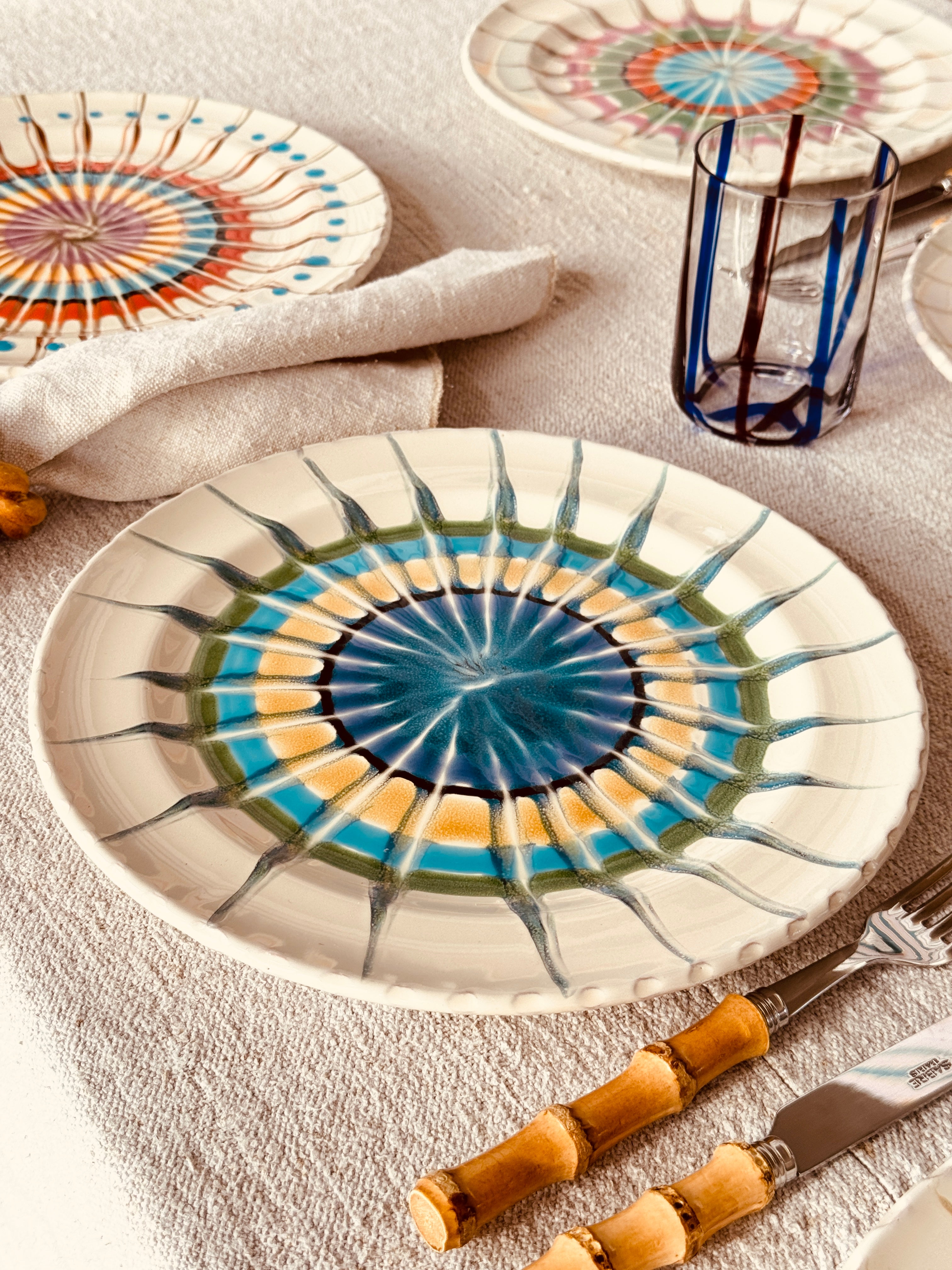 Psychodelic Dinner Plate 27cm "Magic Mix" Set of 6