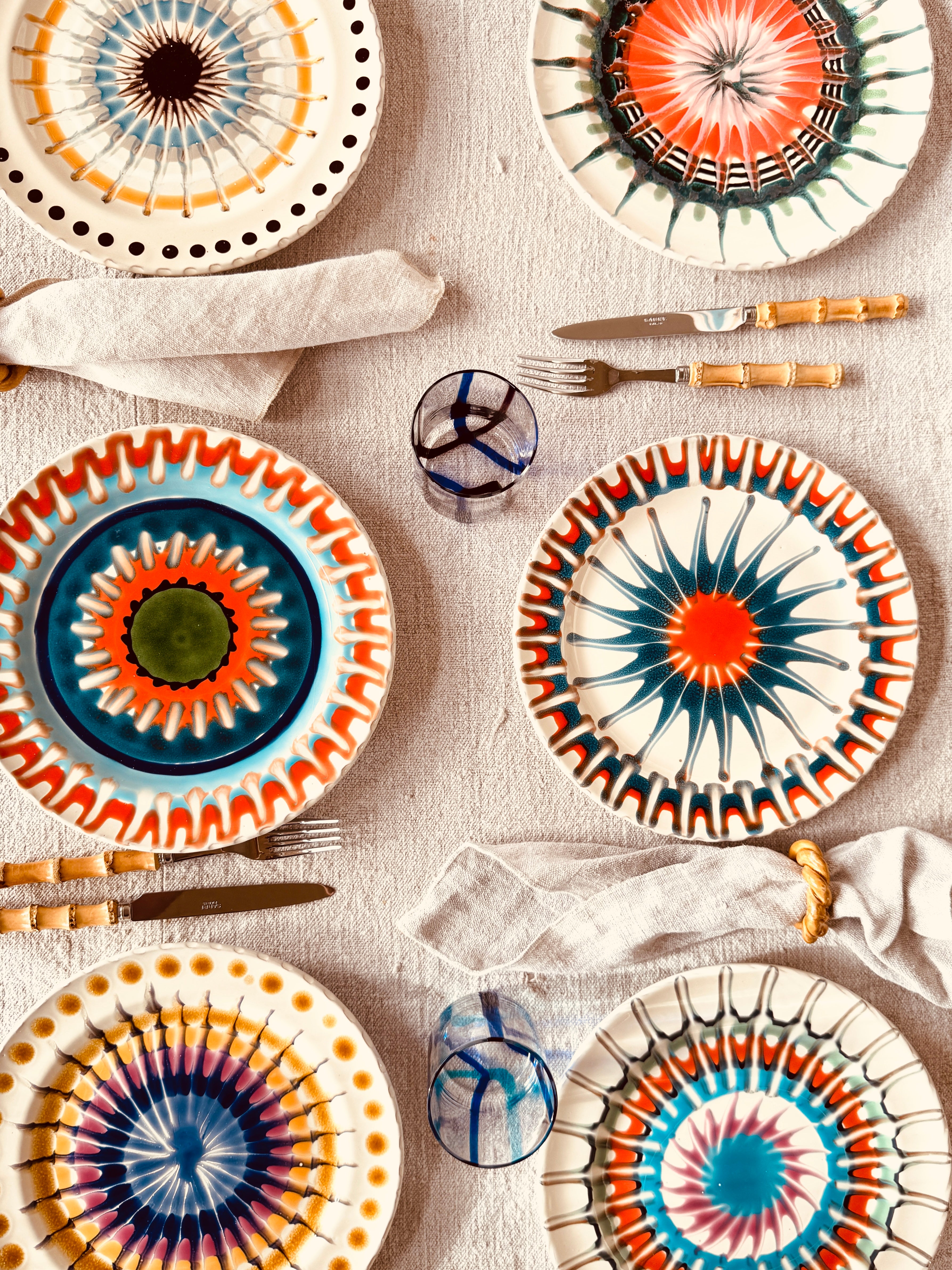 Psychodelic Speiseteller 27cm "Magic Mix II" 6er Set