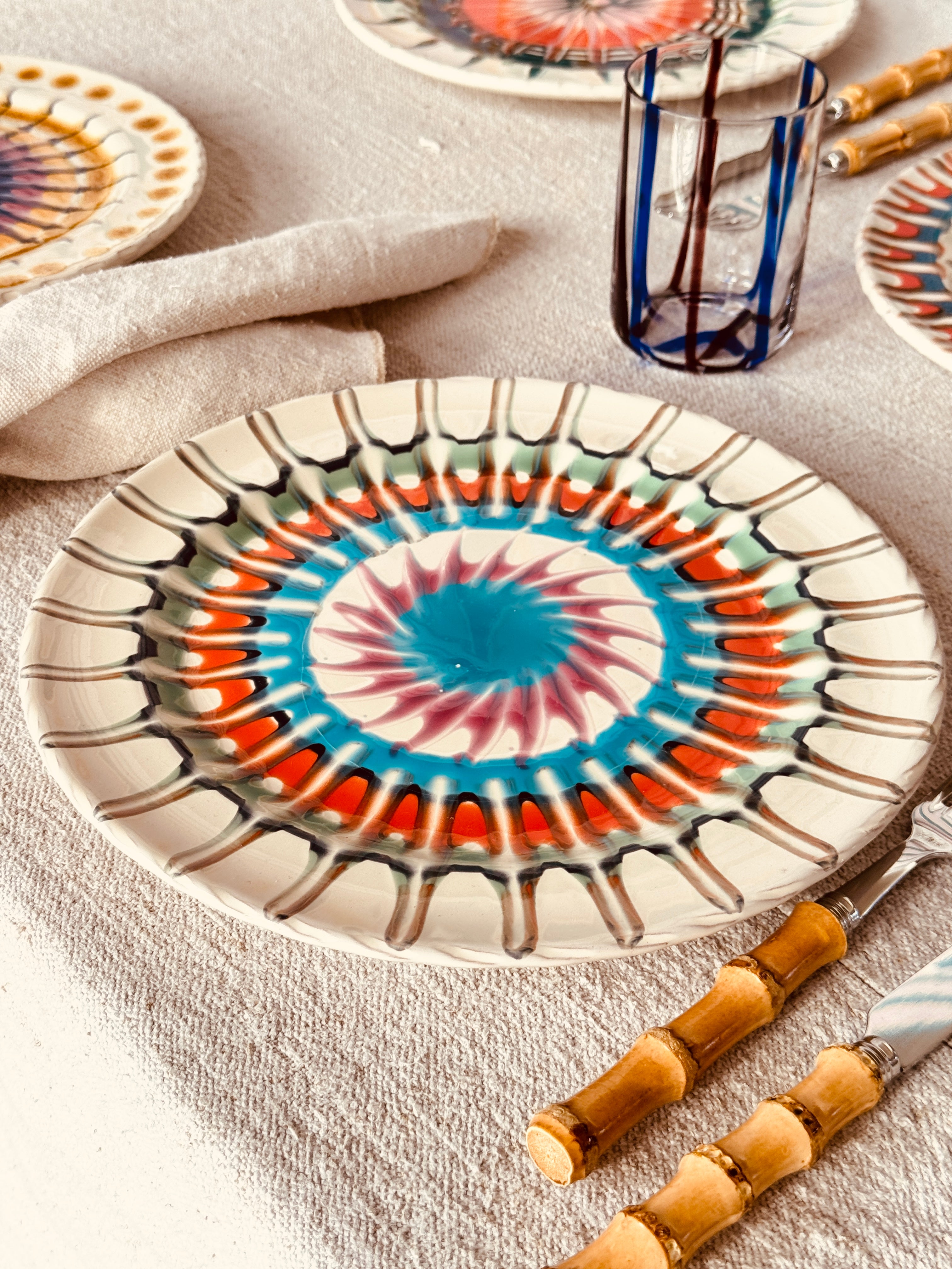 Psychodelic Dinner Plate 27cm "Magic Mix II" Set of 6