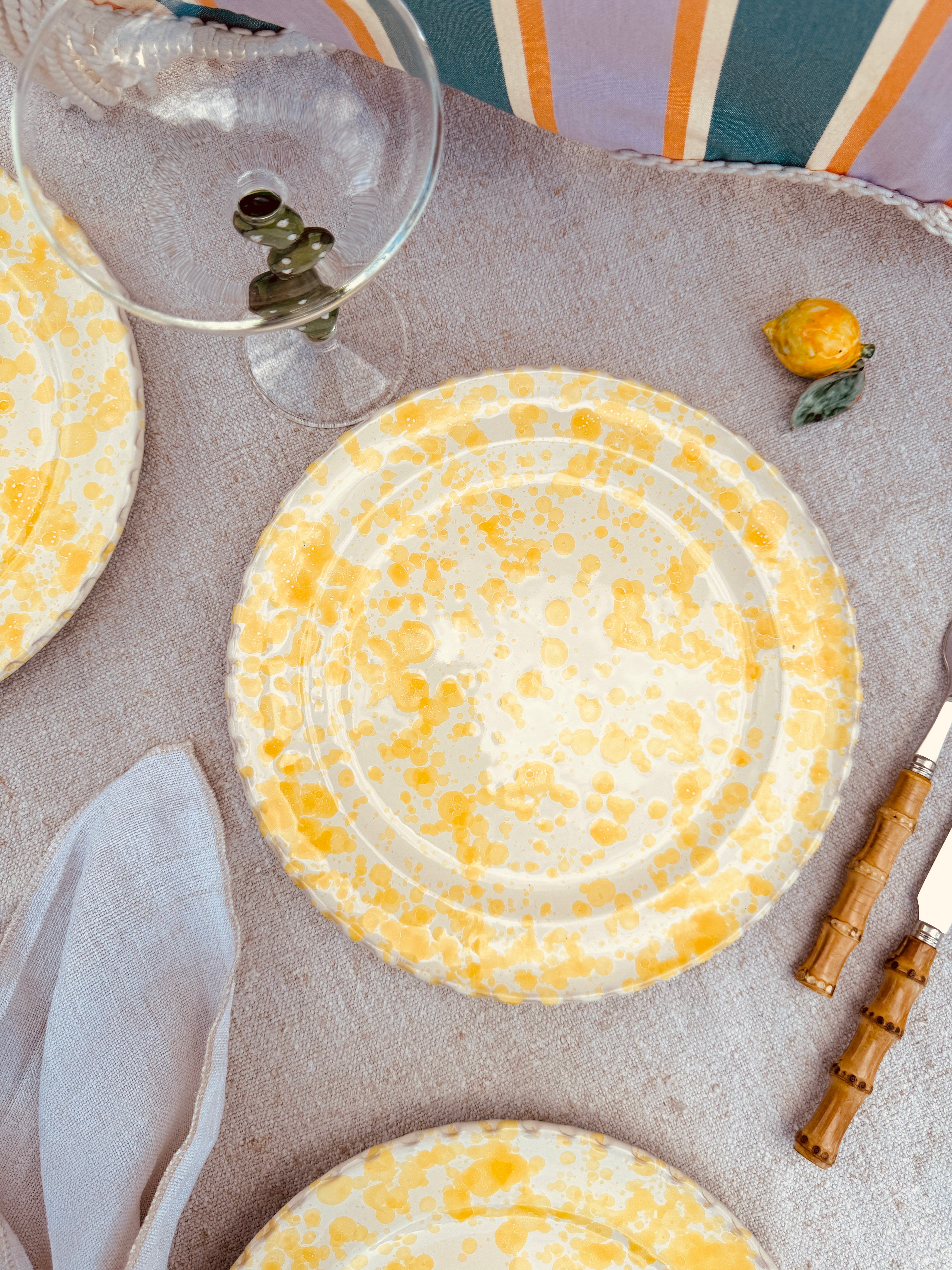 Schizzato Dinner Plate "Limone" 27cm