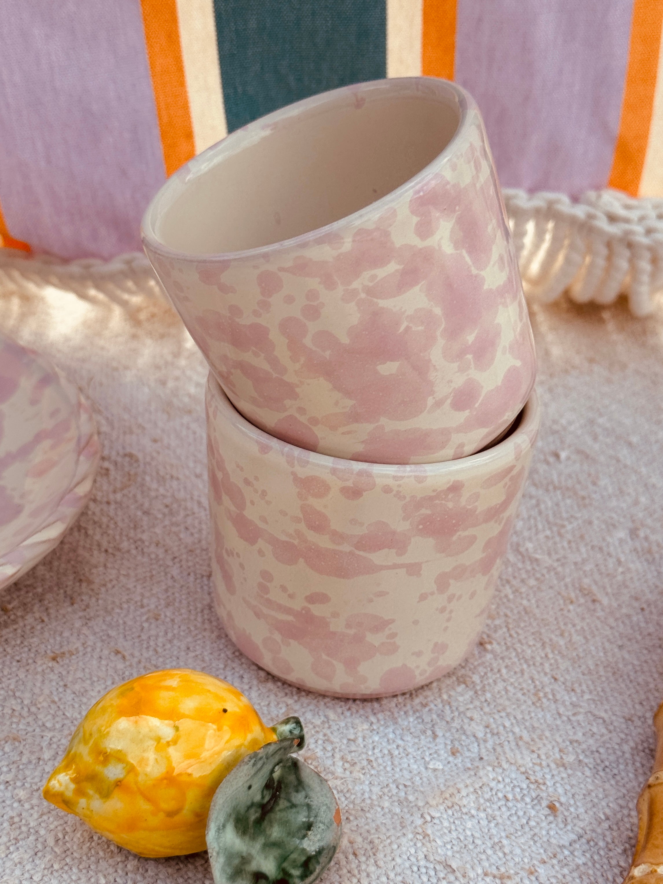 Schizzato Espresso Becher "Rosato" 2er Set
