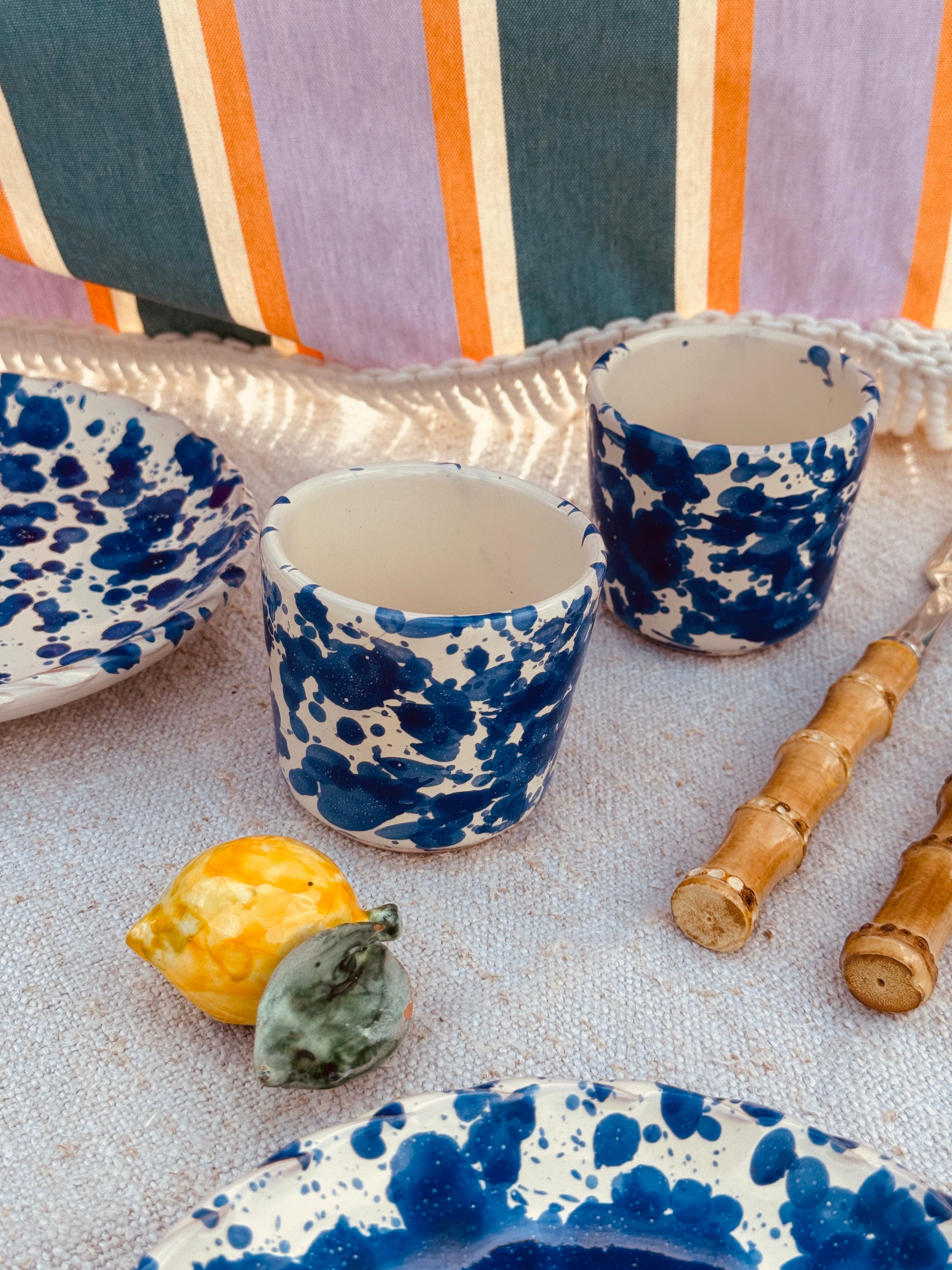 Schizzato Espresso Becher "Blu" 2er Set