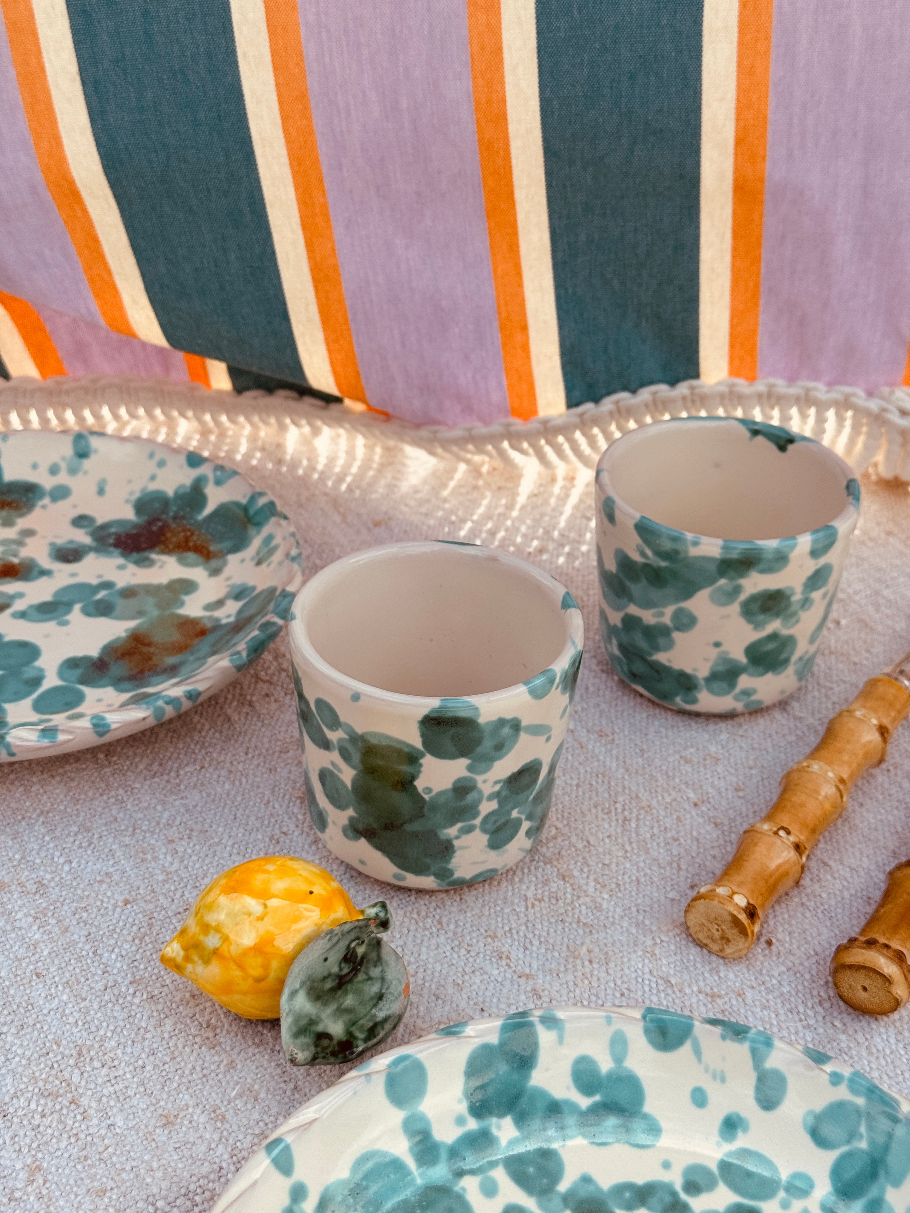 Schizzato Espresso Becher "Verde" 2er Set