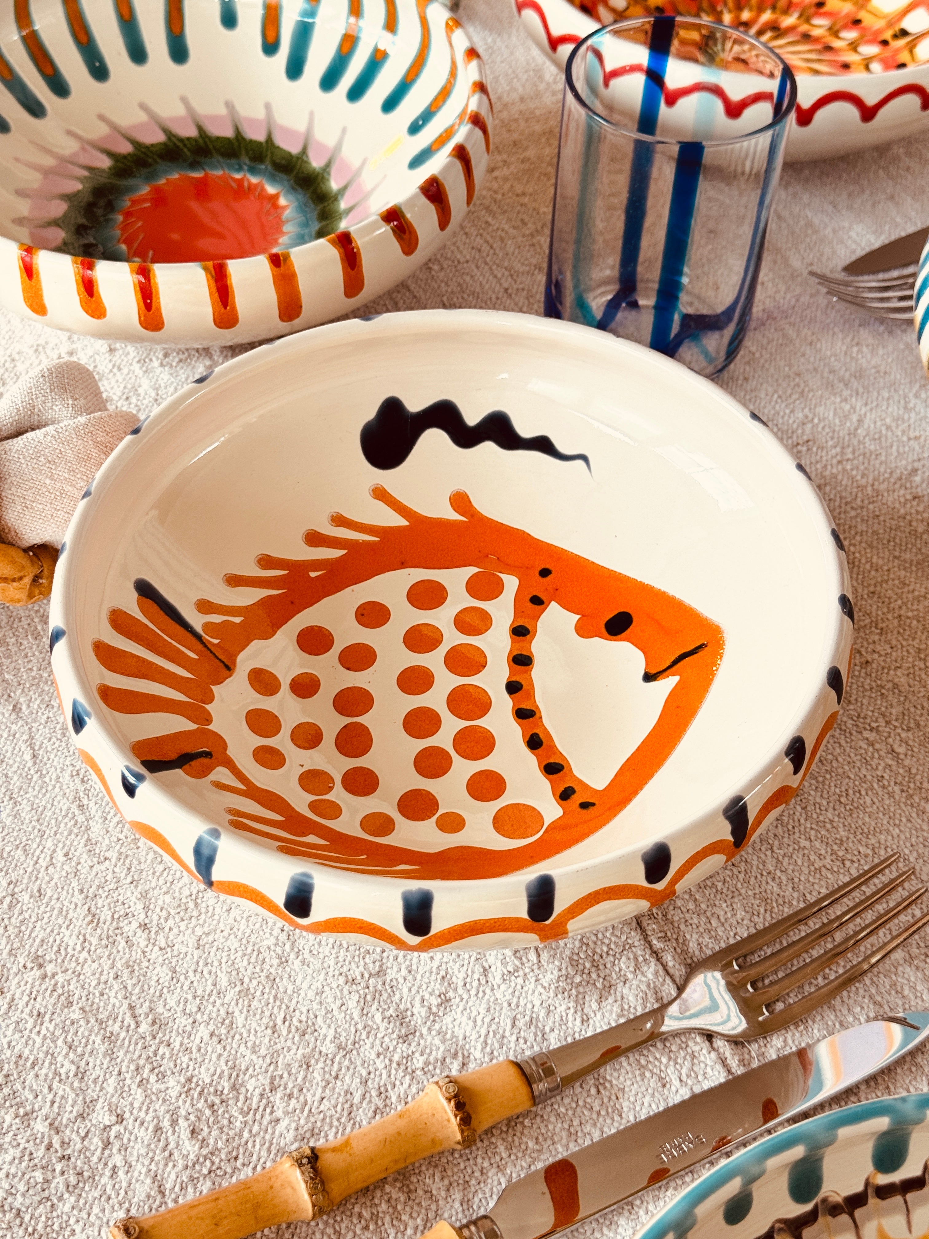 Schale Bordo Tornito  "Riviera Mix" 6er Set