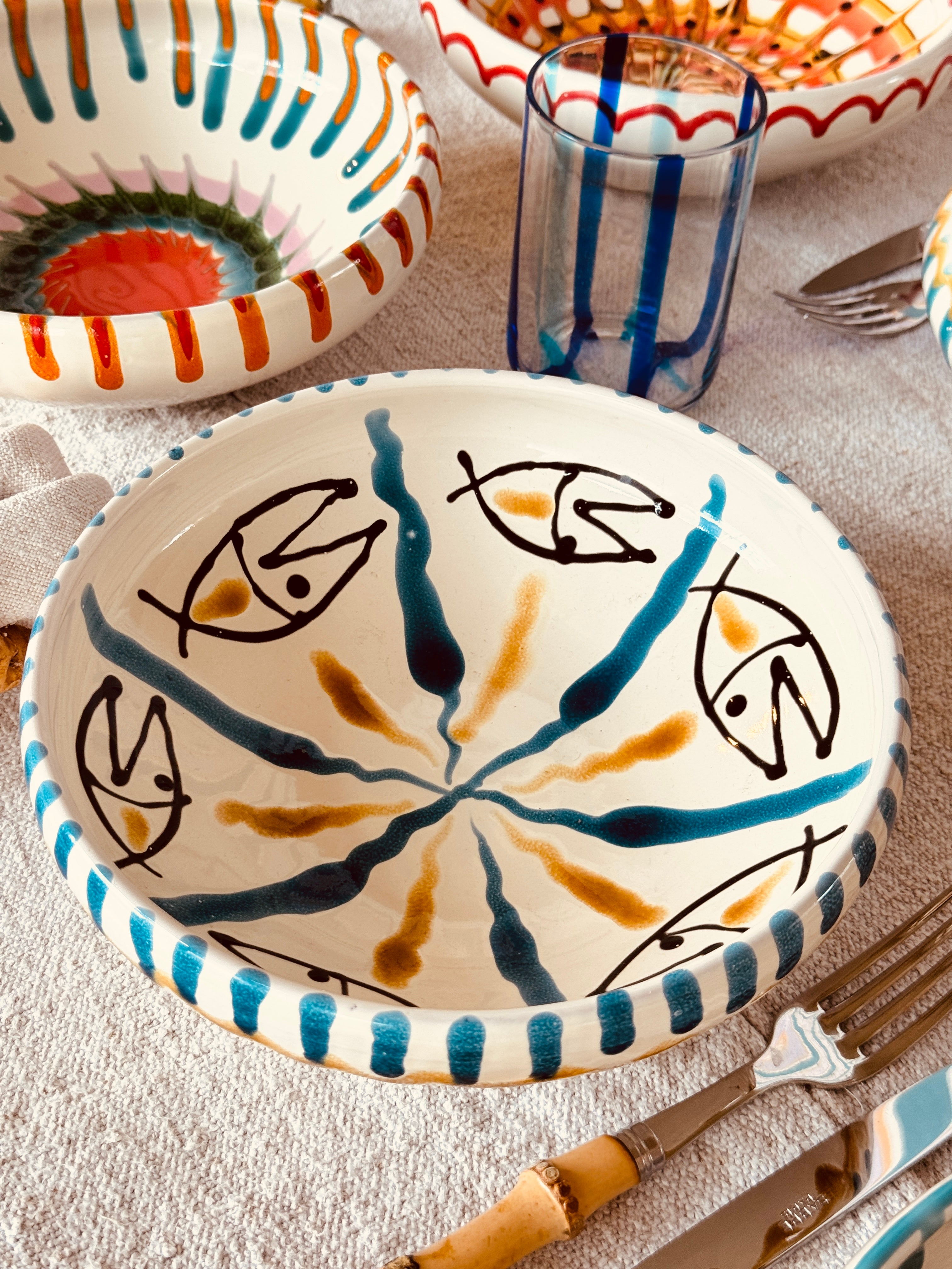 Schale Bordo Tornito  "Riviera Mix" 6er Set