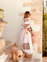Bohemian Rapsody - Mrs.Riviera Summer Dress "White Lotus" Size1