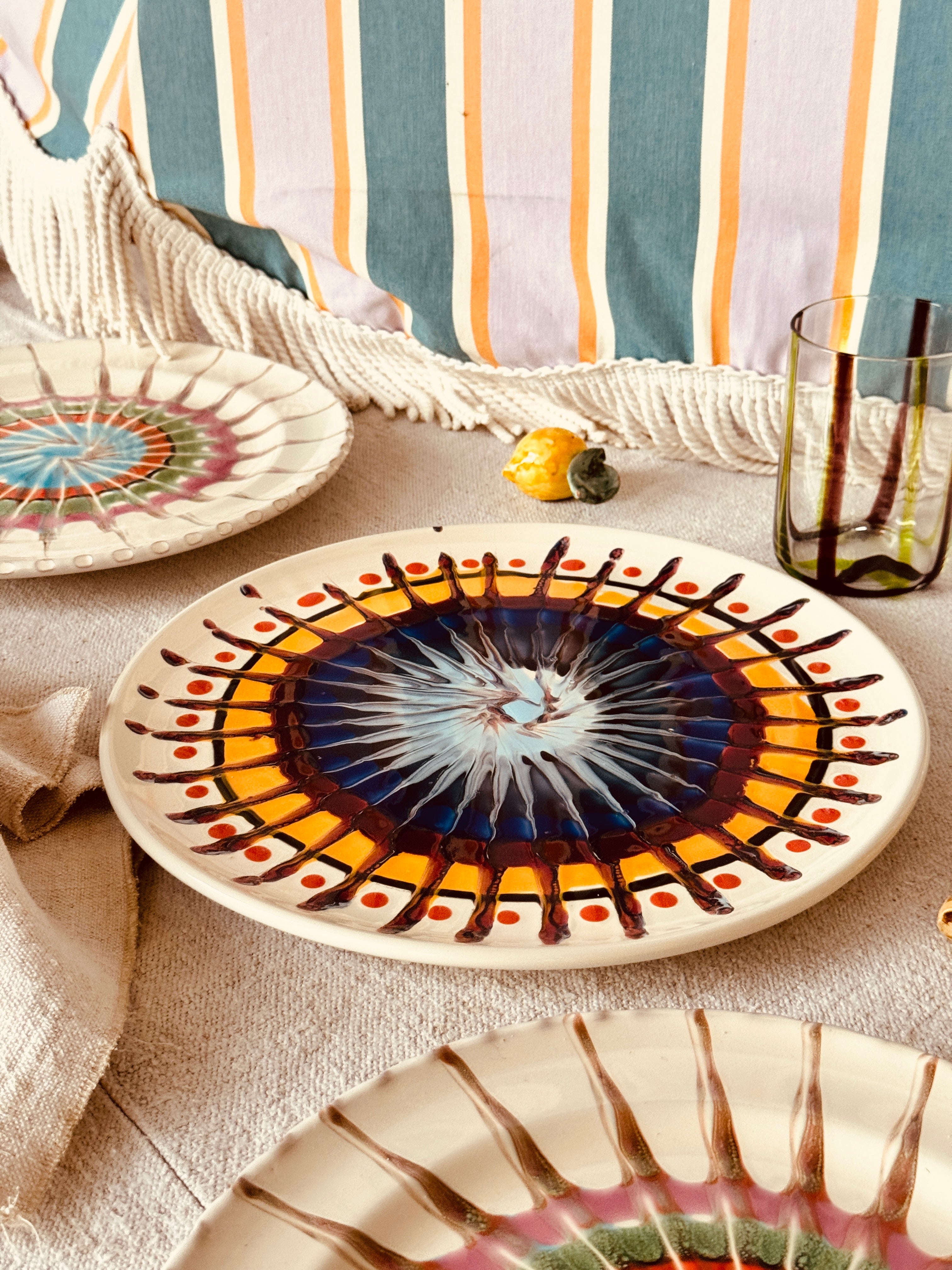 großer Teller 30cm "Unique Art Piece"