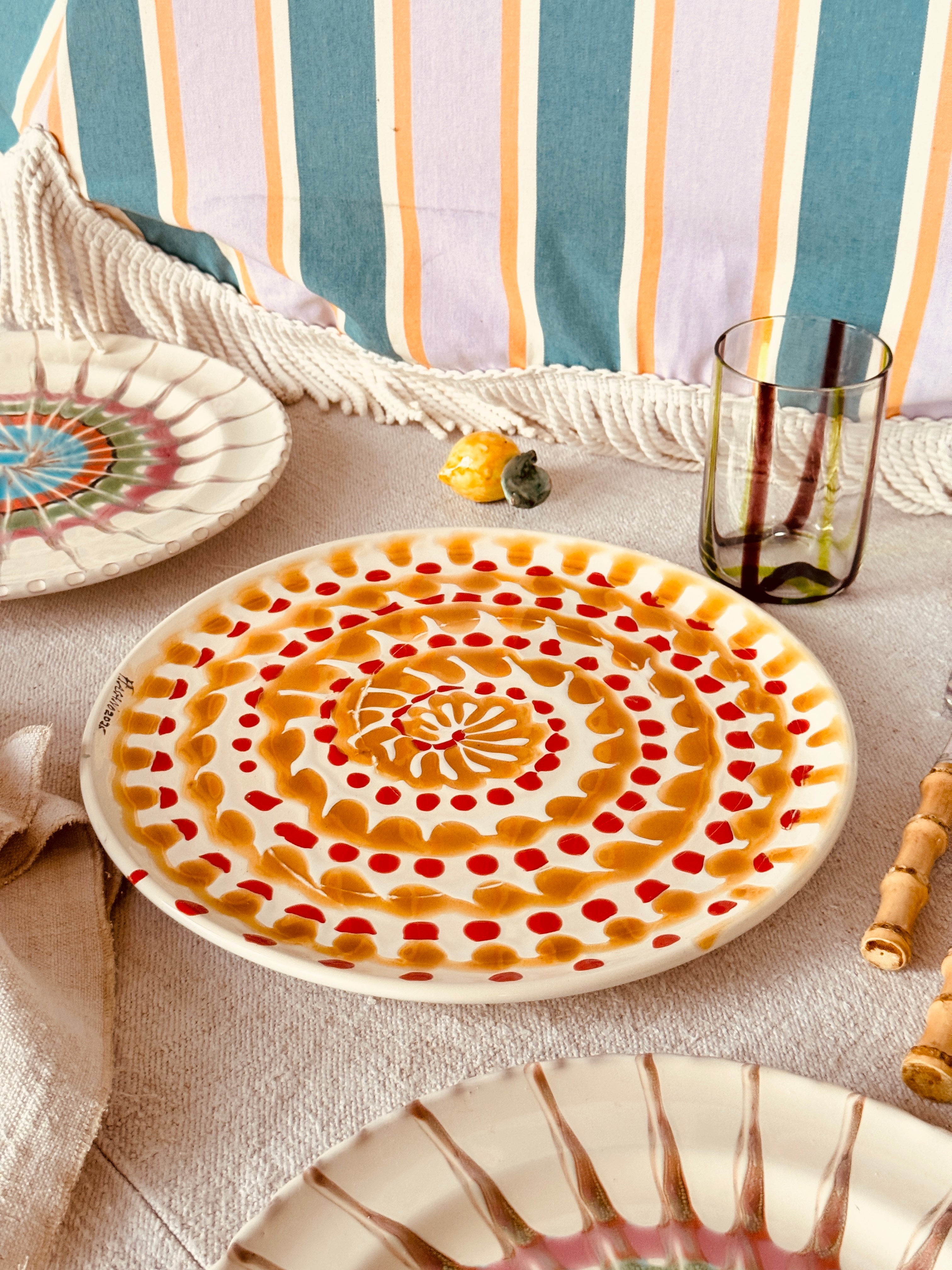 großer Teller 30cm "Unique Art Piece"