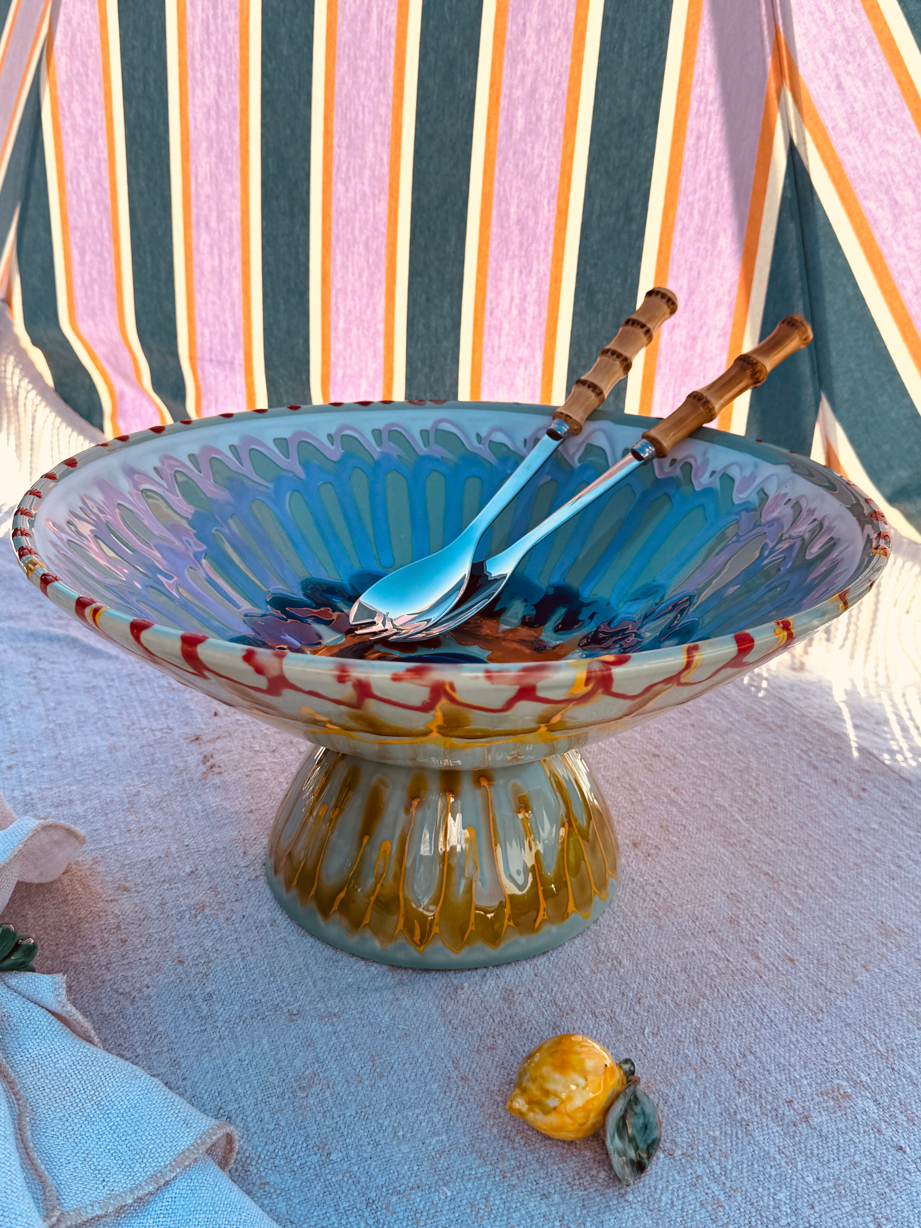 Einzelstück – Psychodelic High Bowl „Konic“, 35 cm
