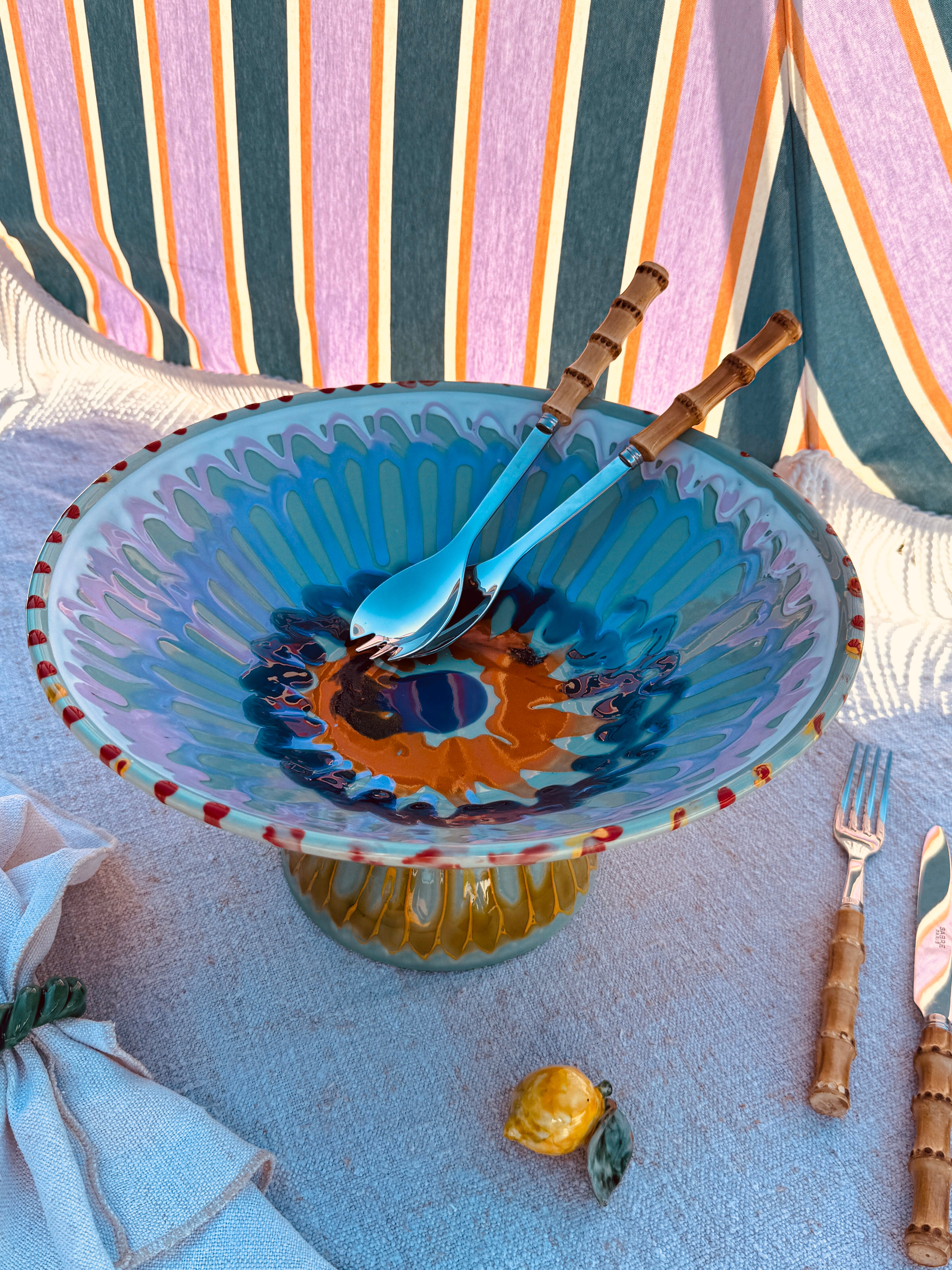 Einzelstück – Psychodelic High Bowl „Konic“, 35 cm
