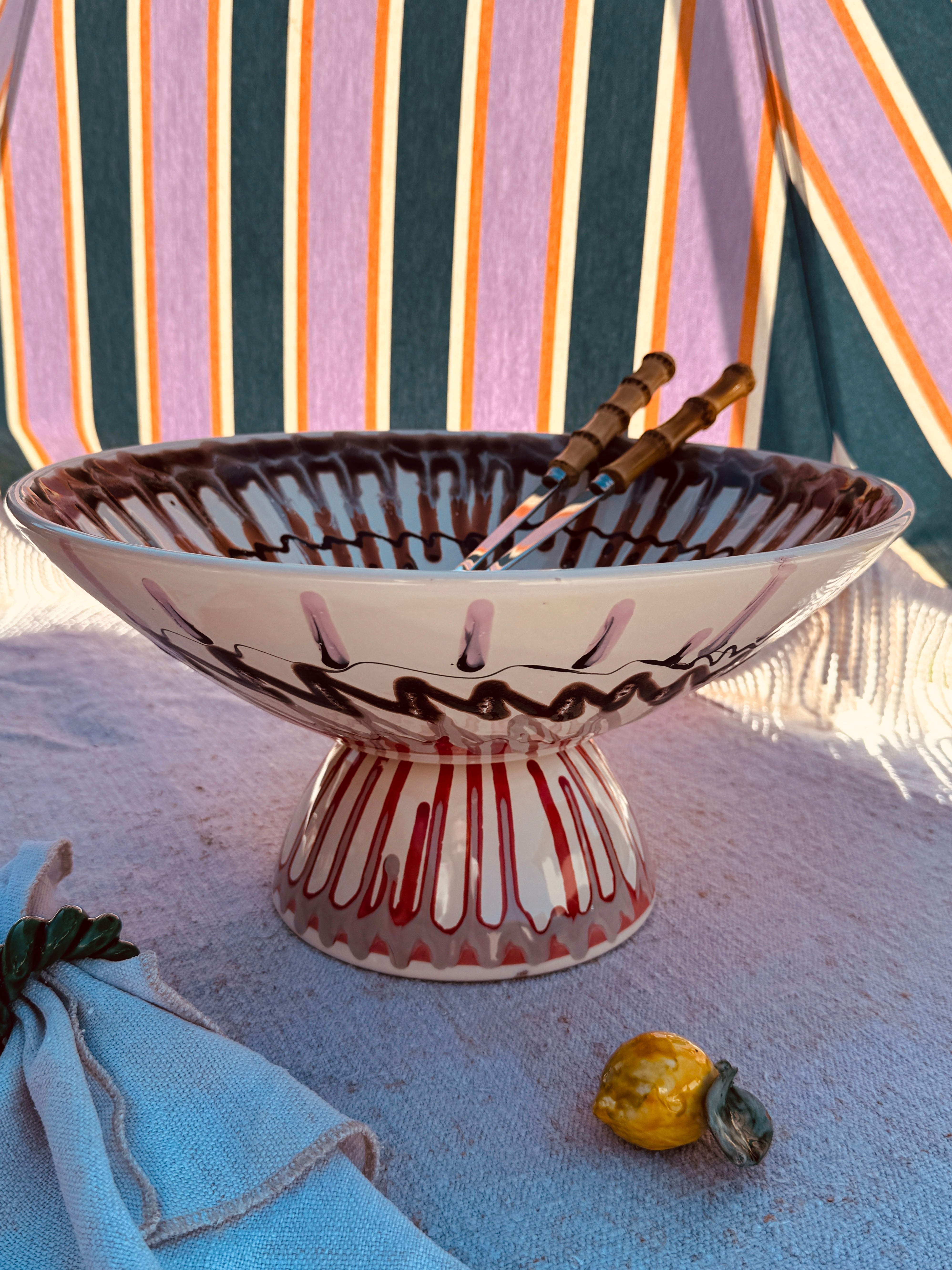 Einzelstück – Psychodelic High Bowl „Konic“, 35 cm
