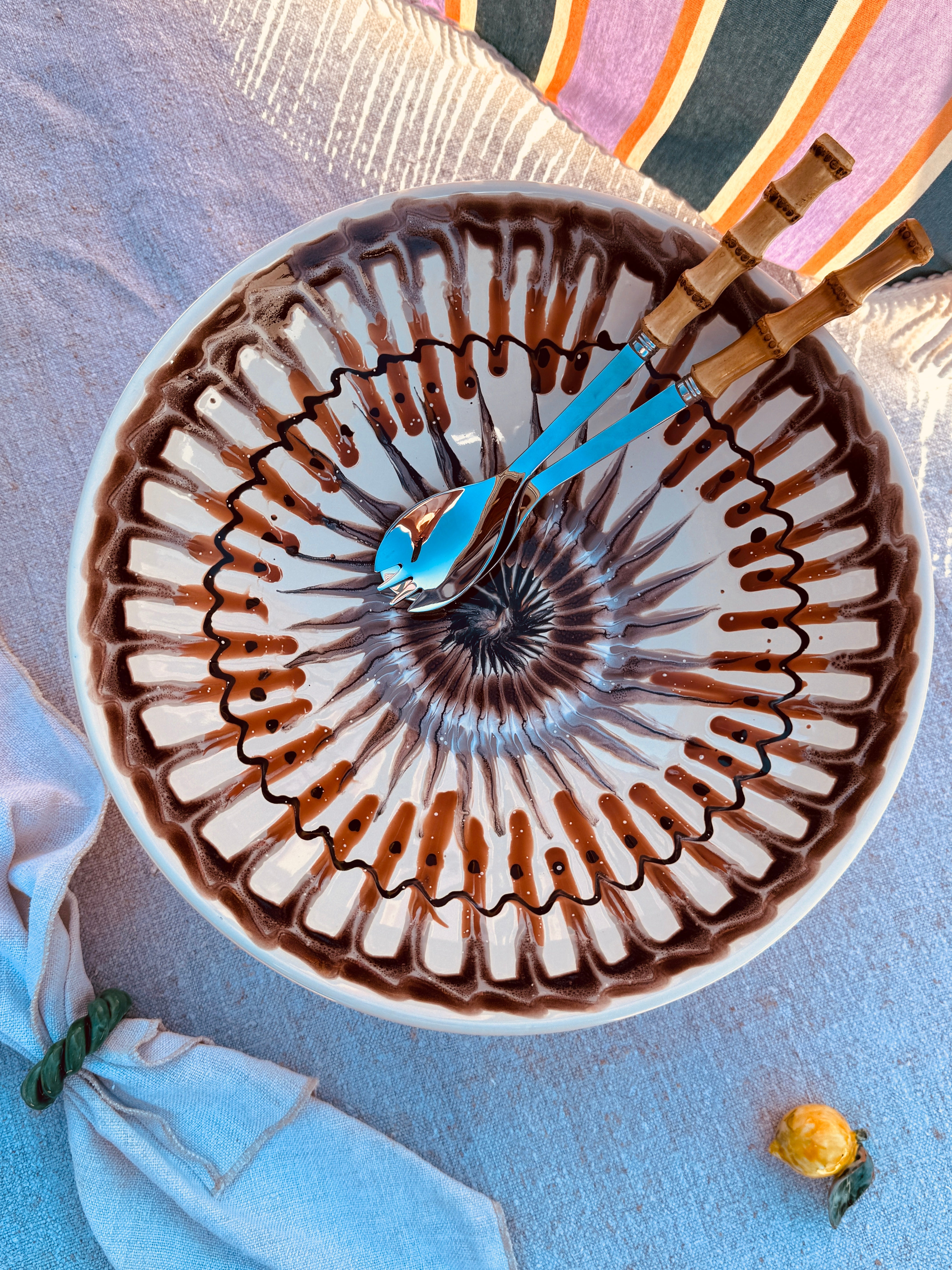Einzelstück – Psychodelic High Bowl „Konic“, 35 cm
