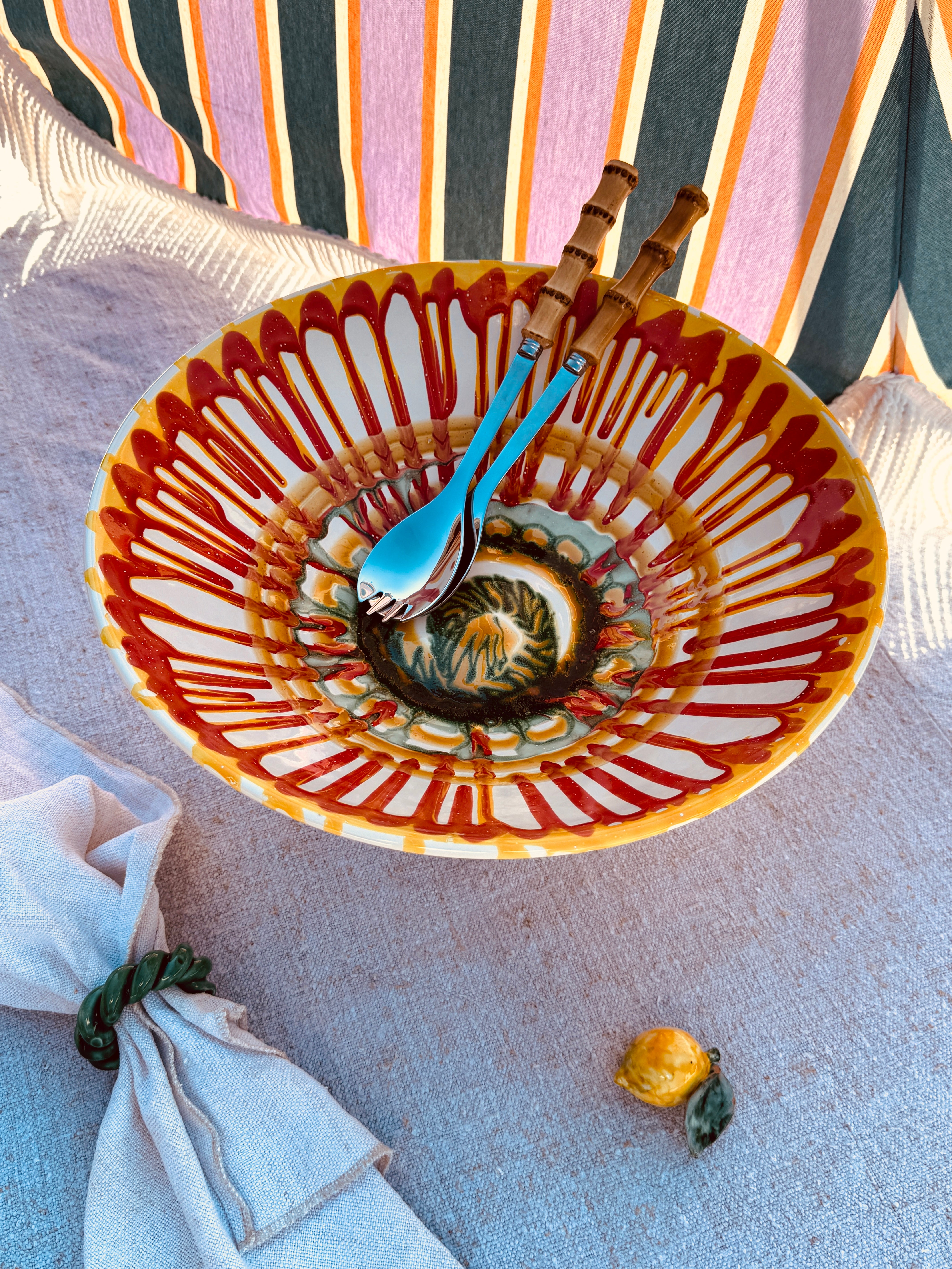 Einzelstück – Psychodelic High Bowl „Konic“, 35 cm
