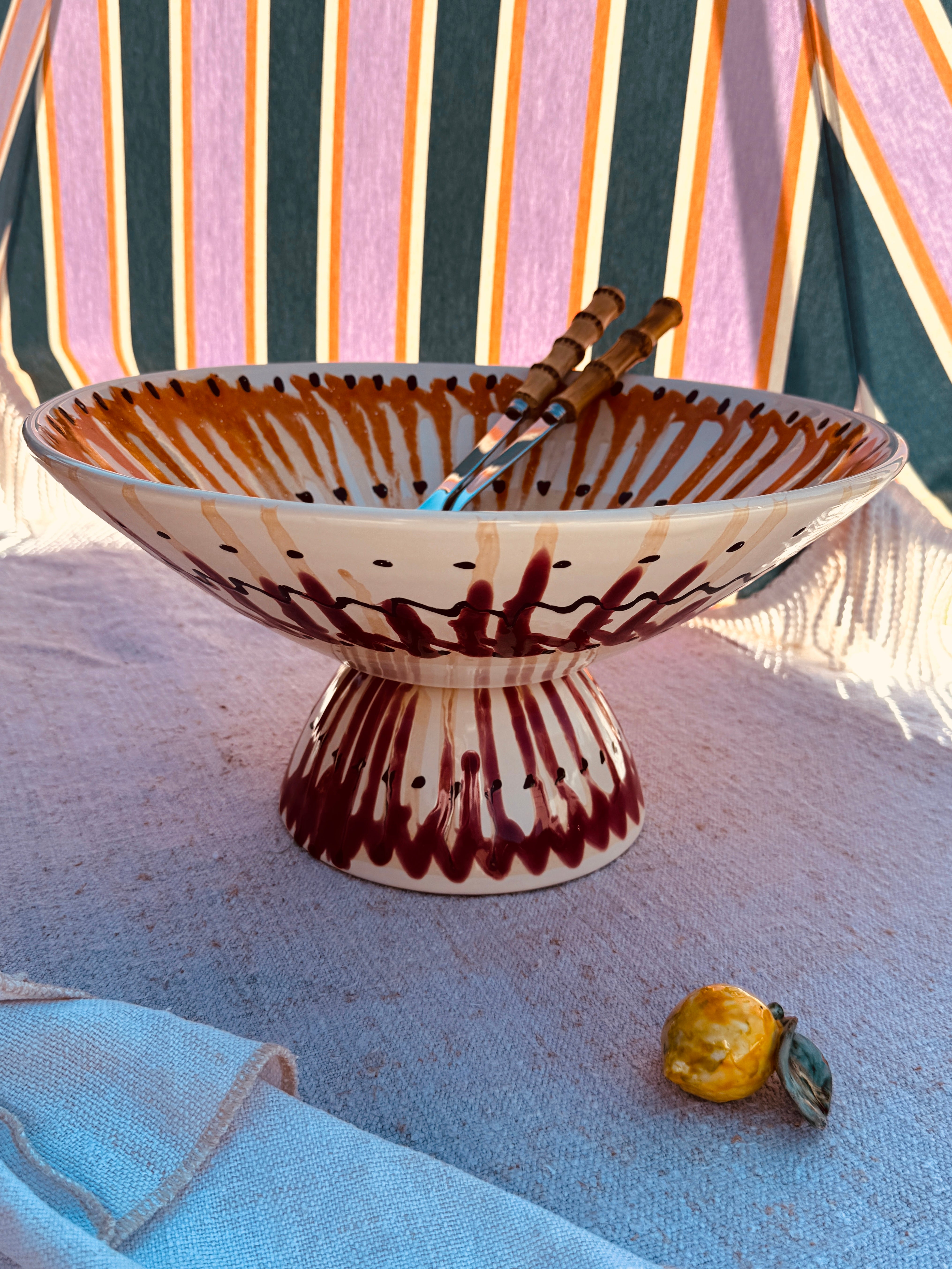 Einzelstück – Psychodelic High Bowl „Konic“, 35 cm

