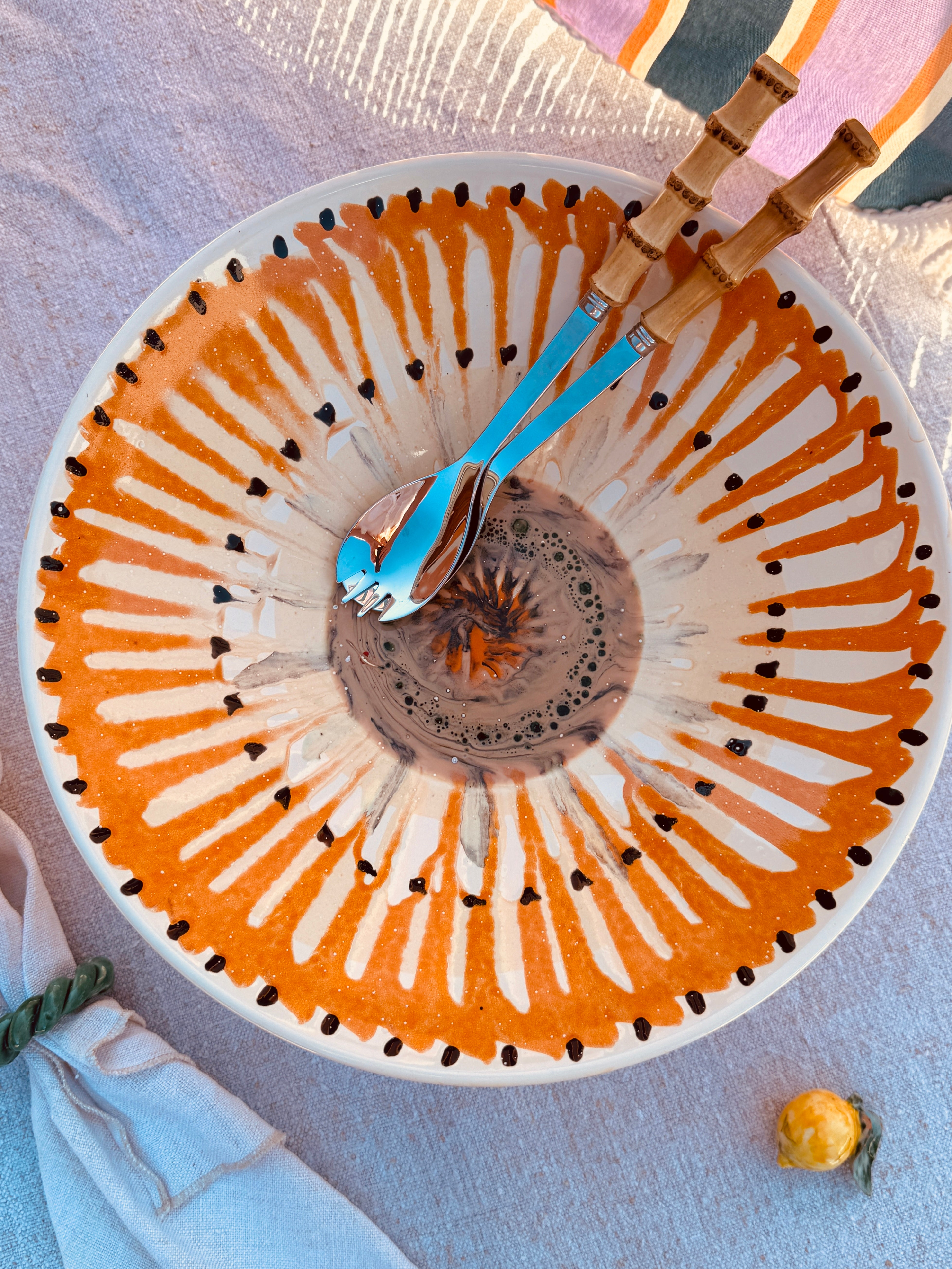 Einzelstück – Psychodelic High Bowl „Konic“, 35 cm
