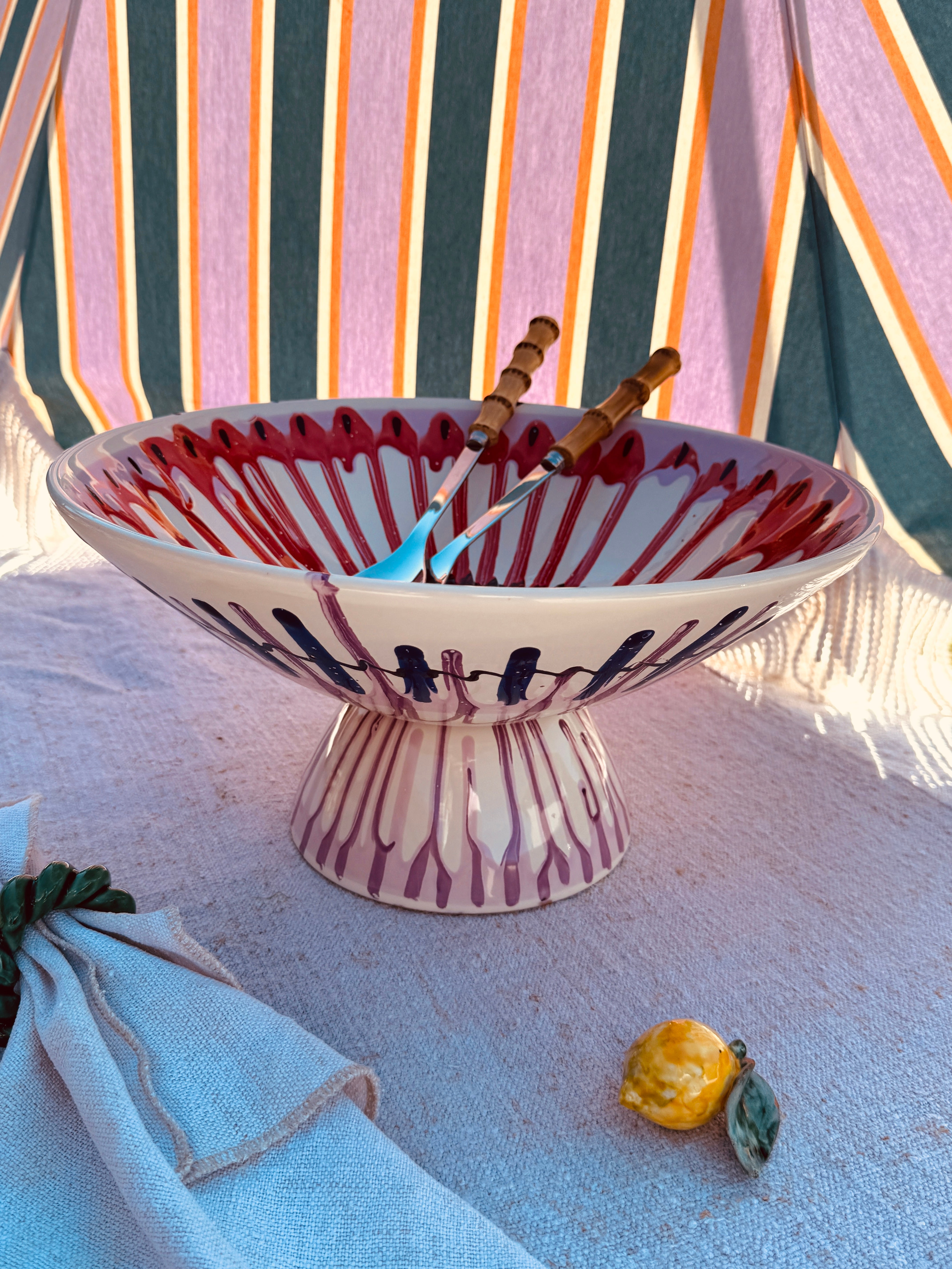 Einzelstück – Psychodelic High Bowl „Konic“, 35 cm
