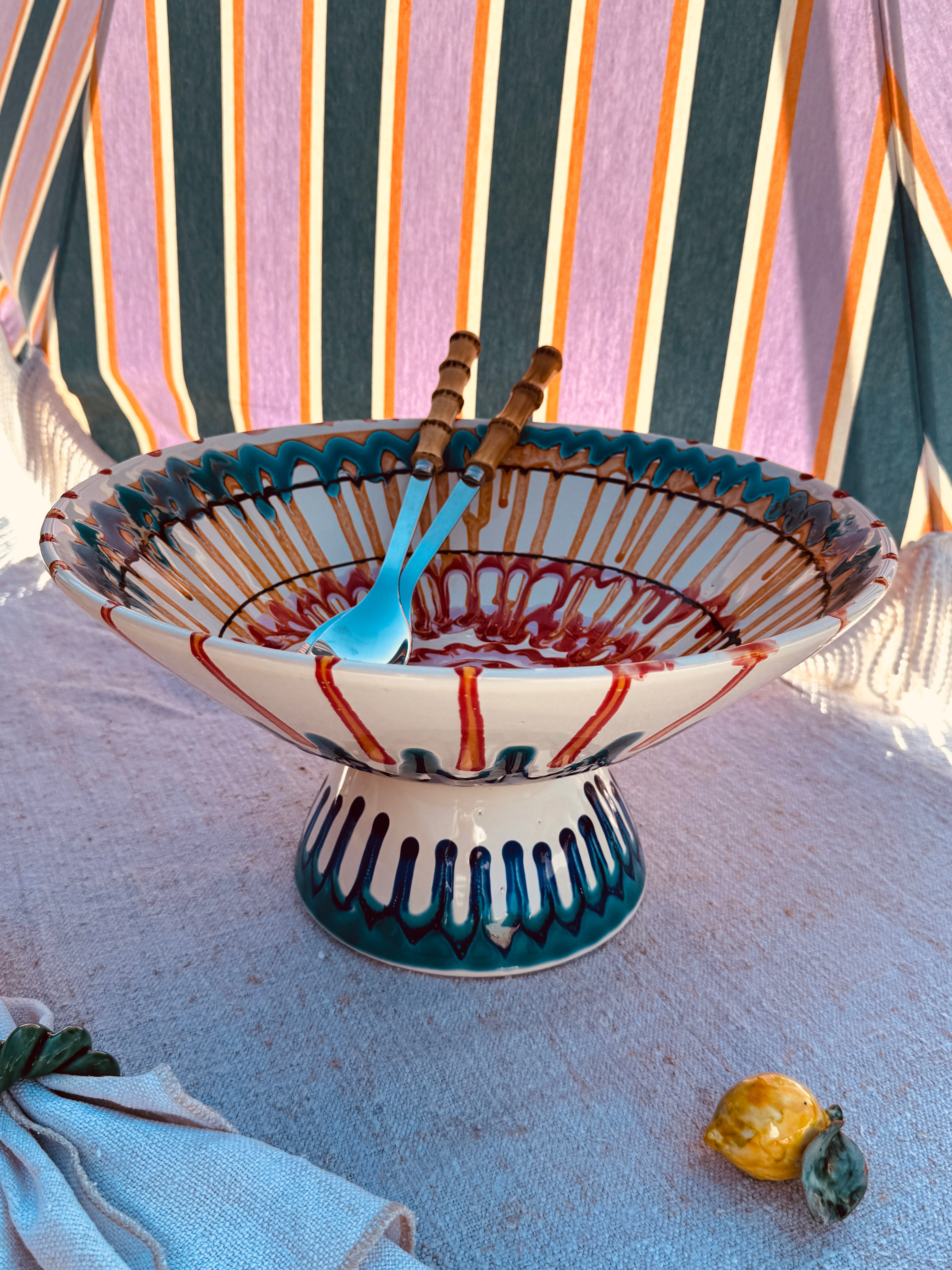 Einzelstück – Psychodelic High Bowl „Konic“, 35 cm

