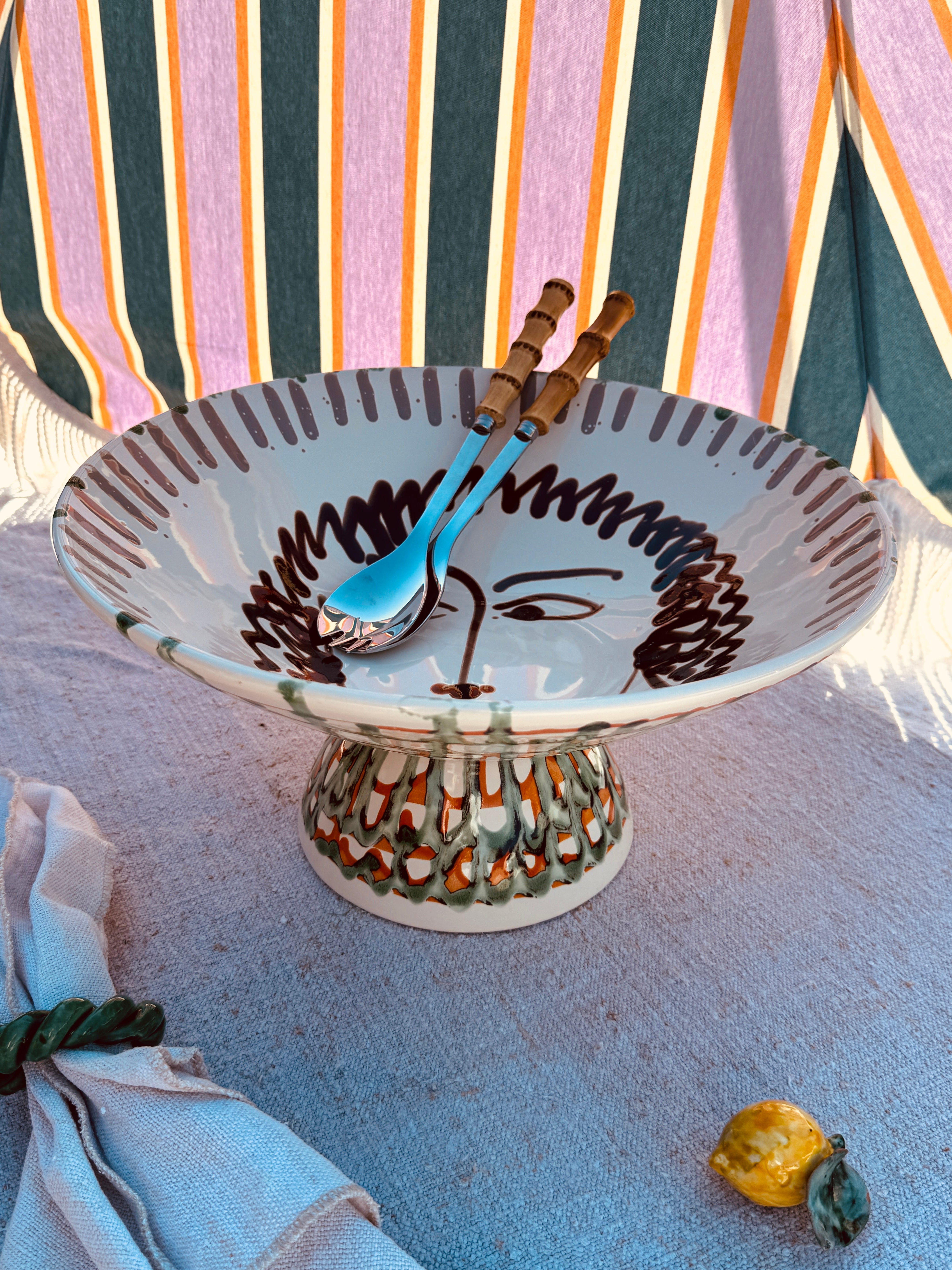 Einzelstück – Psychodelic High Bowl „Konic“, 35 cm

