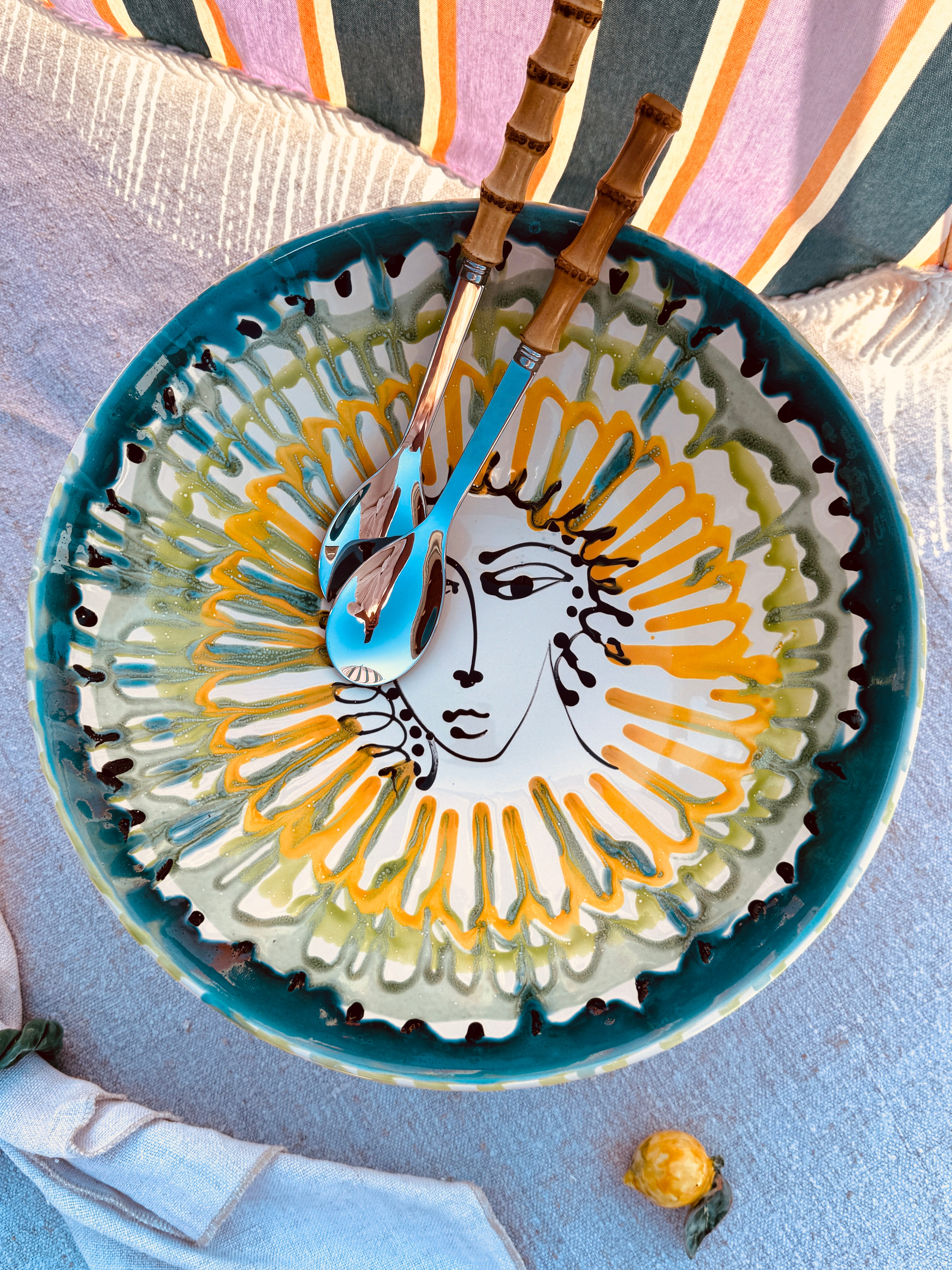 Einzelstück – Psychodelic High Bowl „Konic“, 35 cm
