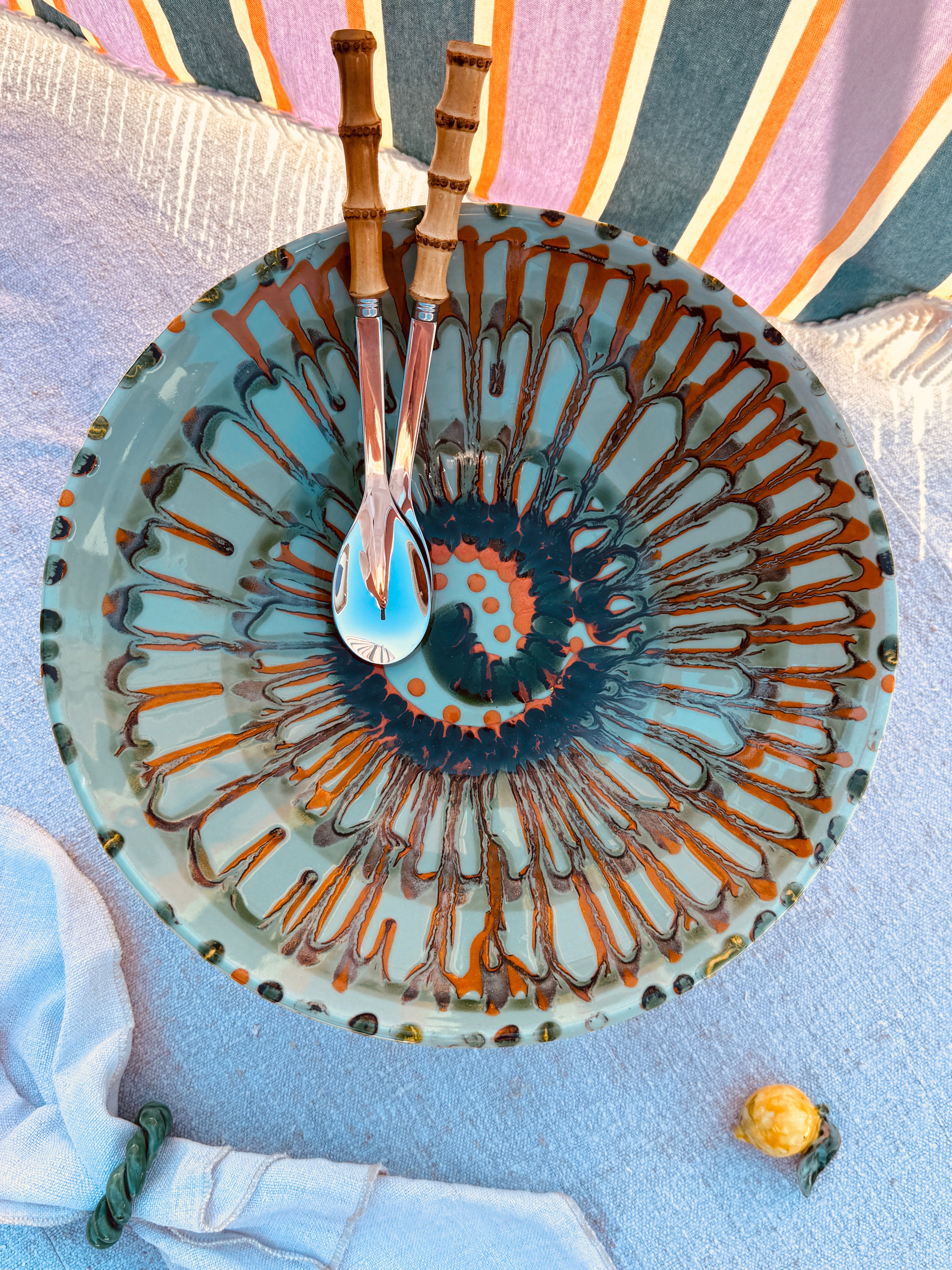 Einzelstück – Psychodelic High Bowl „Konic“, 35 cm
