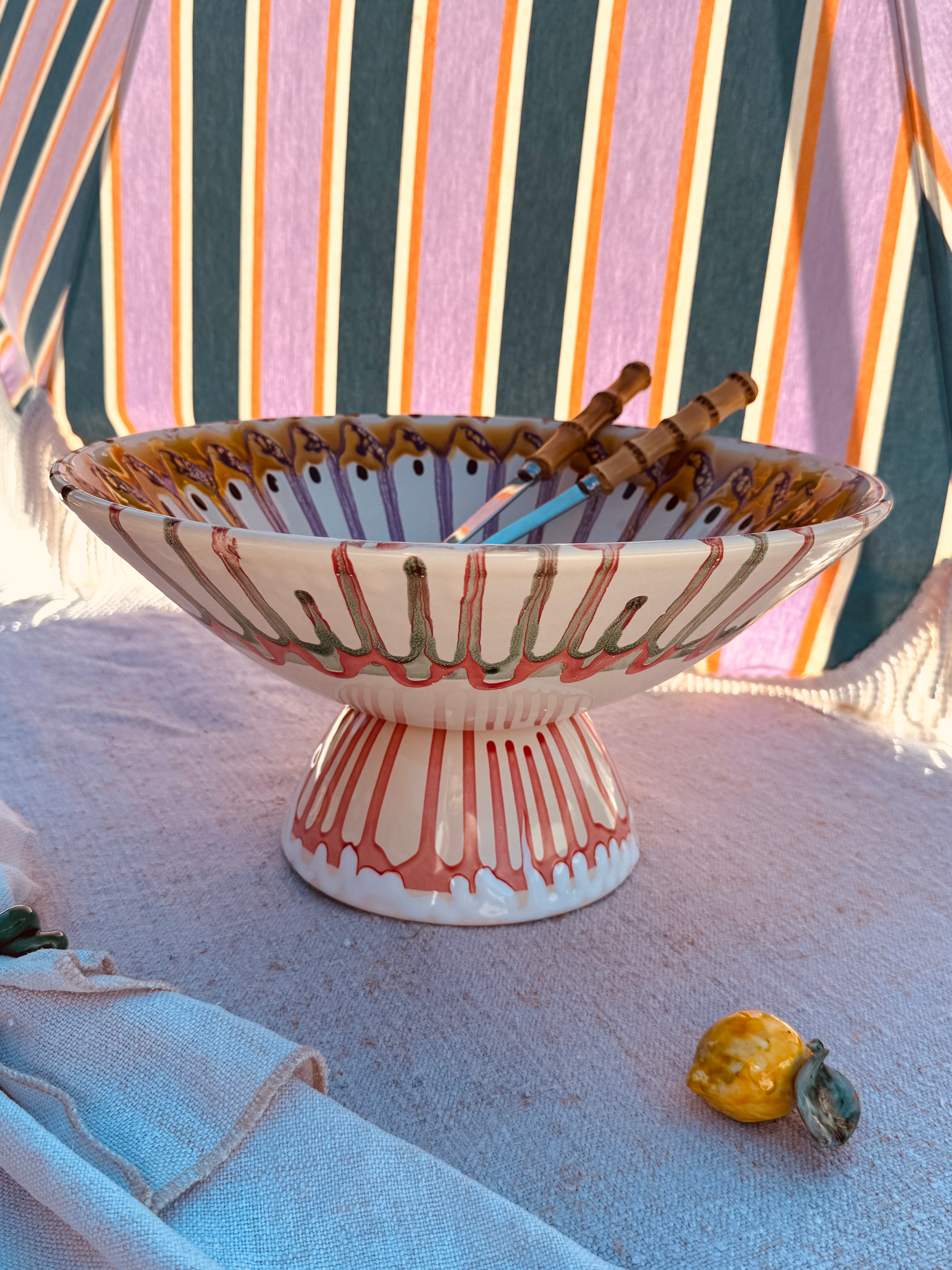Einzelstück – Psychodelic High Bowl „Konic“, 35 cm
