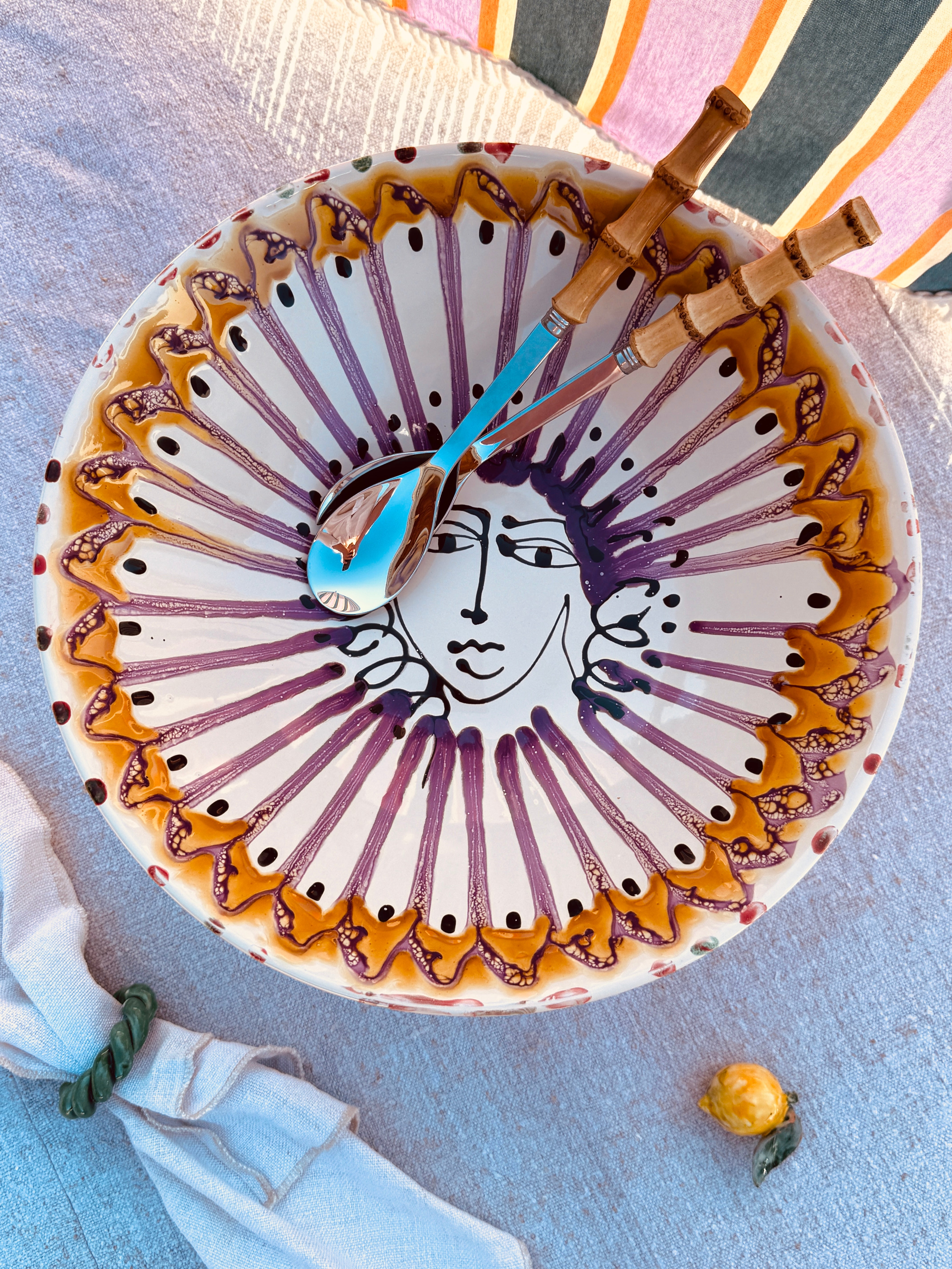Einzelstück – Psychodelic High Bowl „Konic“, 35 cm
