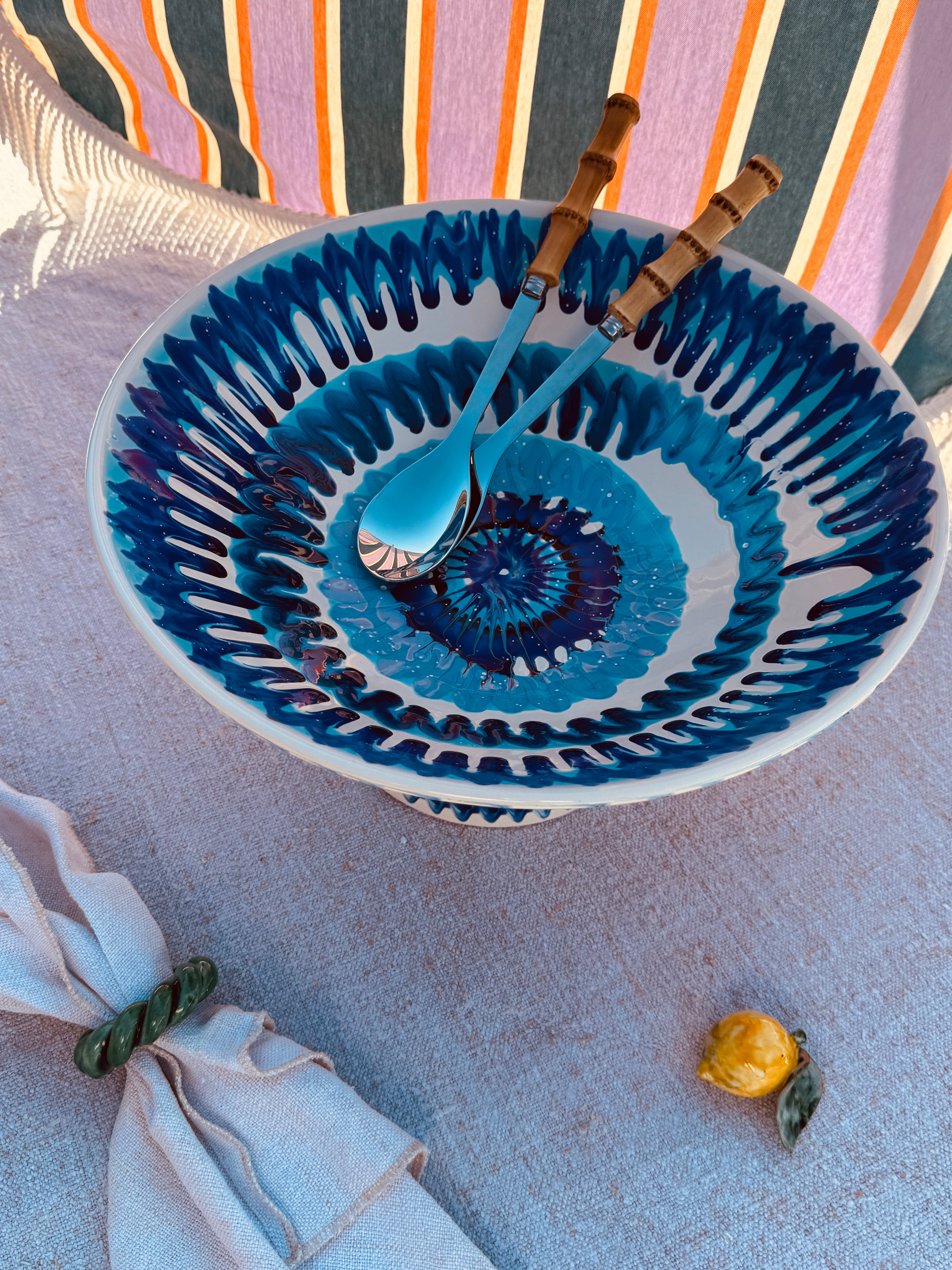 Einzelstück – Psychodelic High Bowl „Konic“, 35 cm

