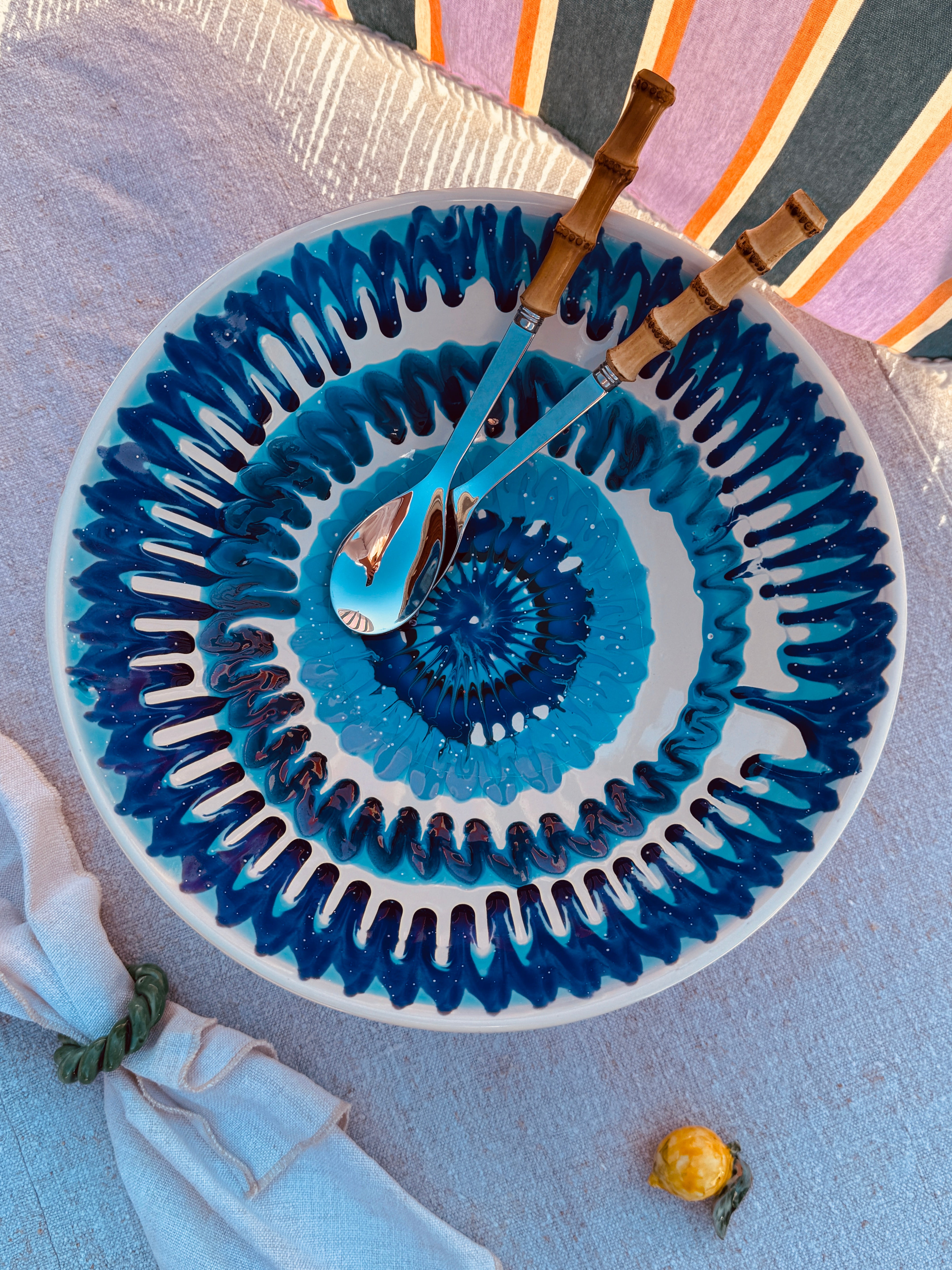 Einzelstück – Psychodelic High Bowl „Konic“, 35 cm
