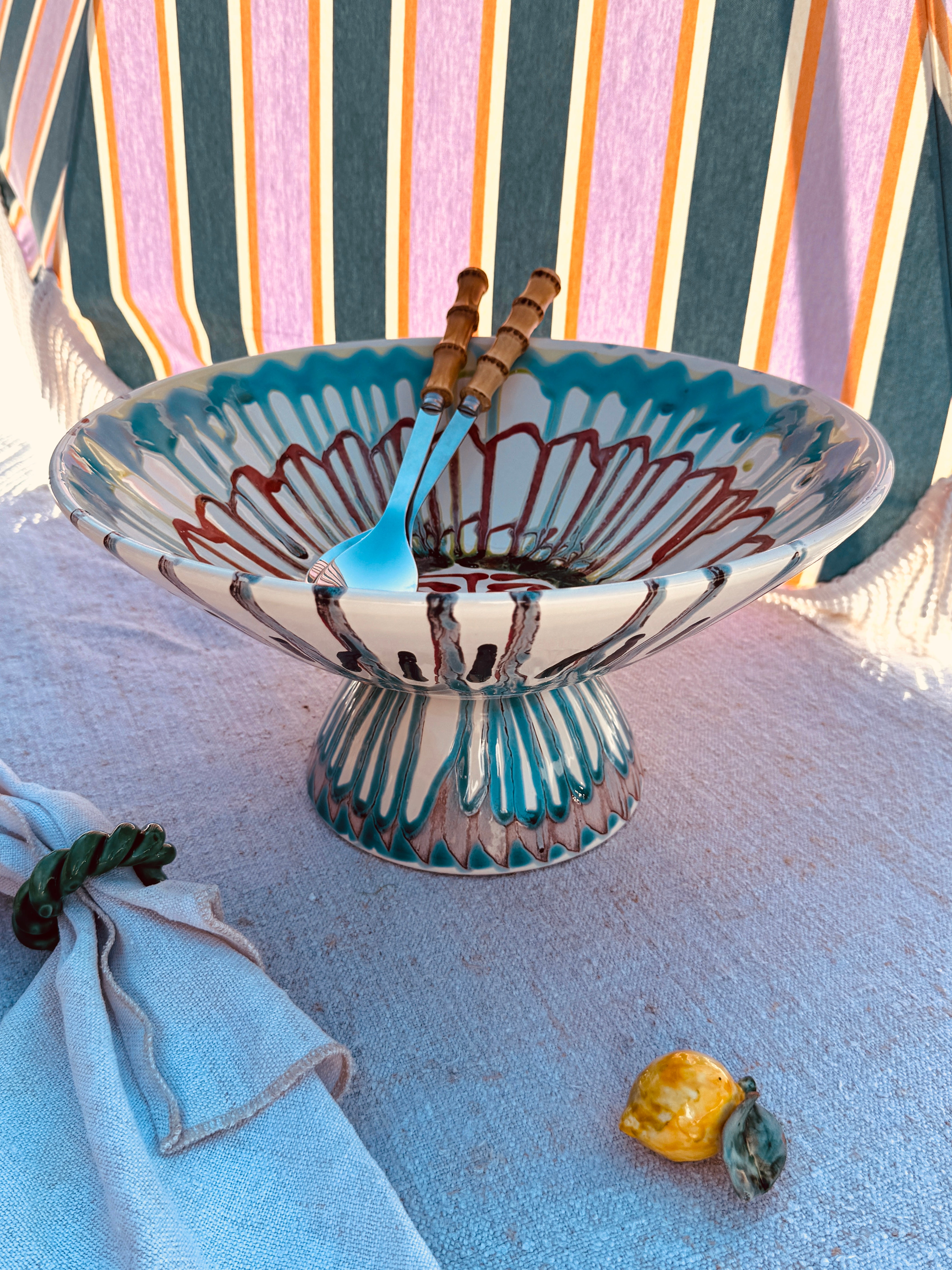 Einzelstück – Psychodelic High Bowl „Konic“, 35 cm
