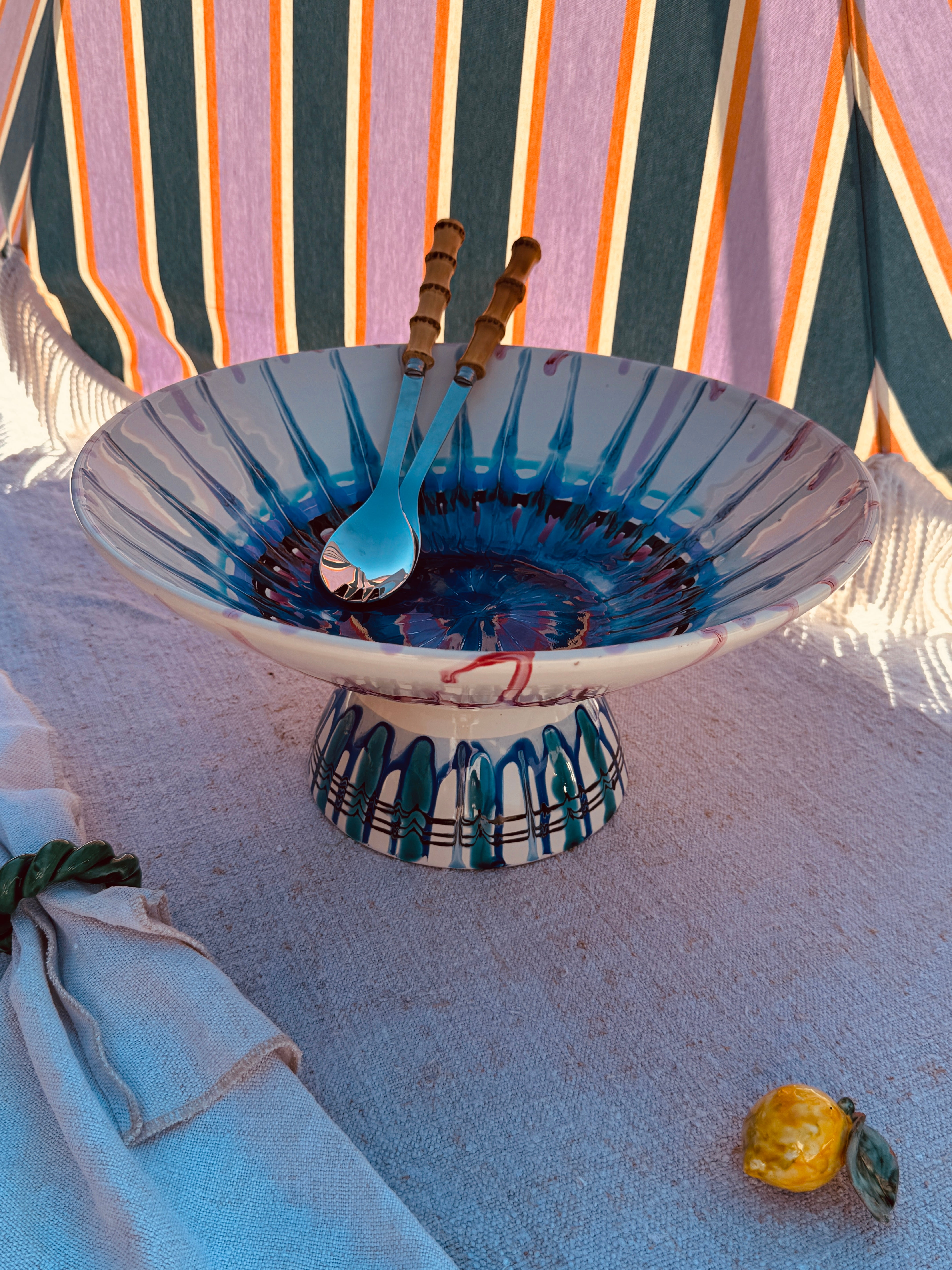 Einzelstück – Psychodelic High Bowl „Konic“, 35 cm
