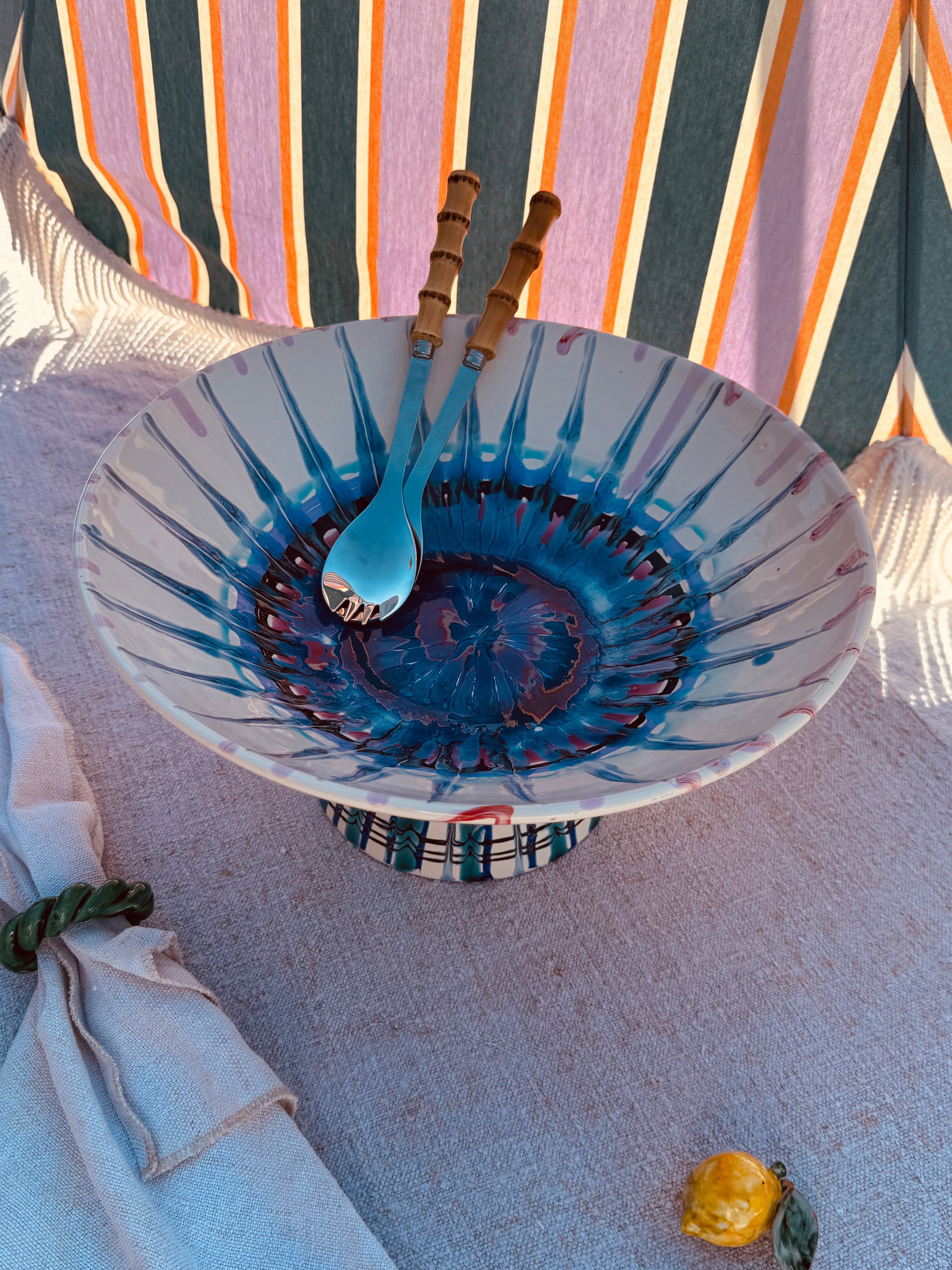 Einzelstück – Psychodelic High Bowl „Konic“, 35 cm
