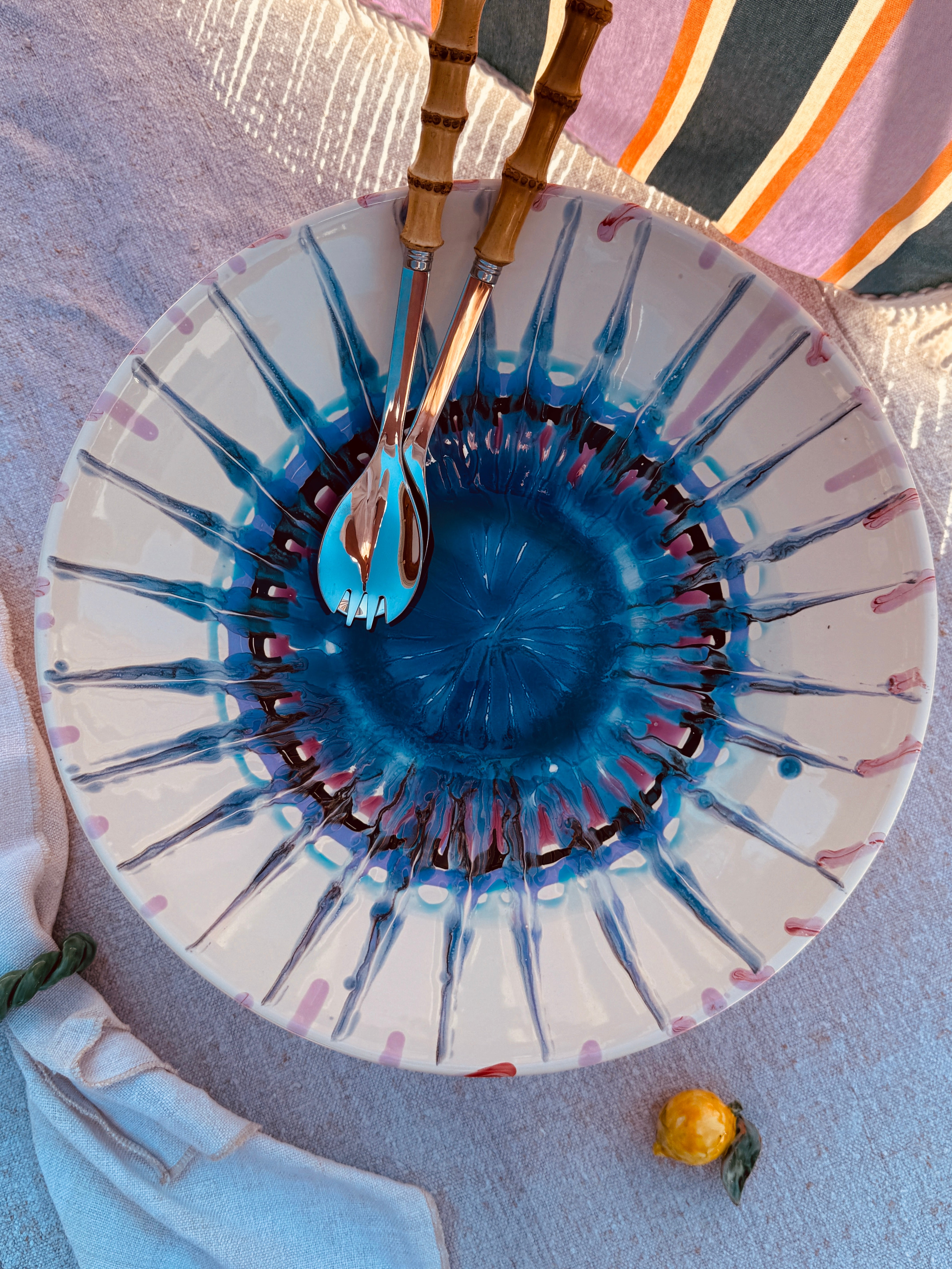 Einzelstück – Psychodelic High Bowl „Konic“, 35 cm
