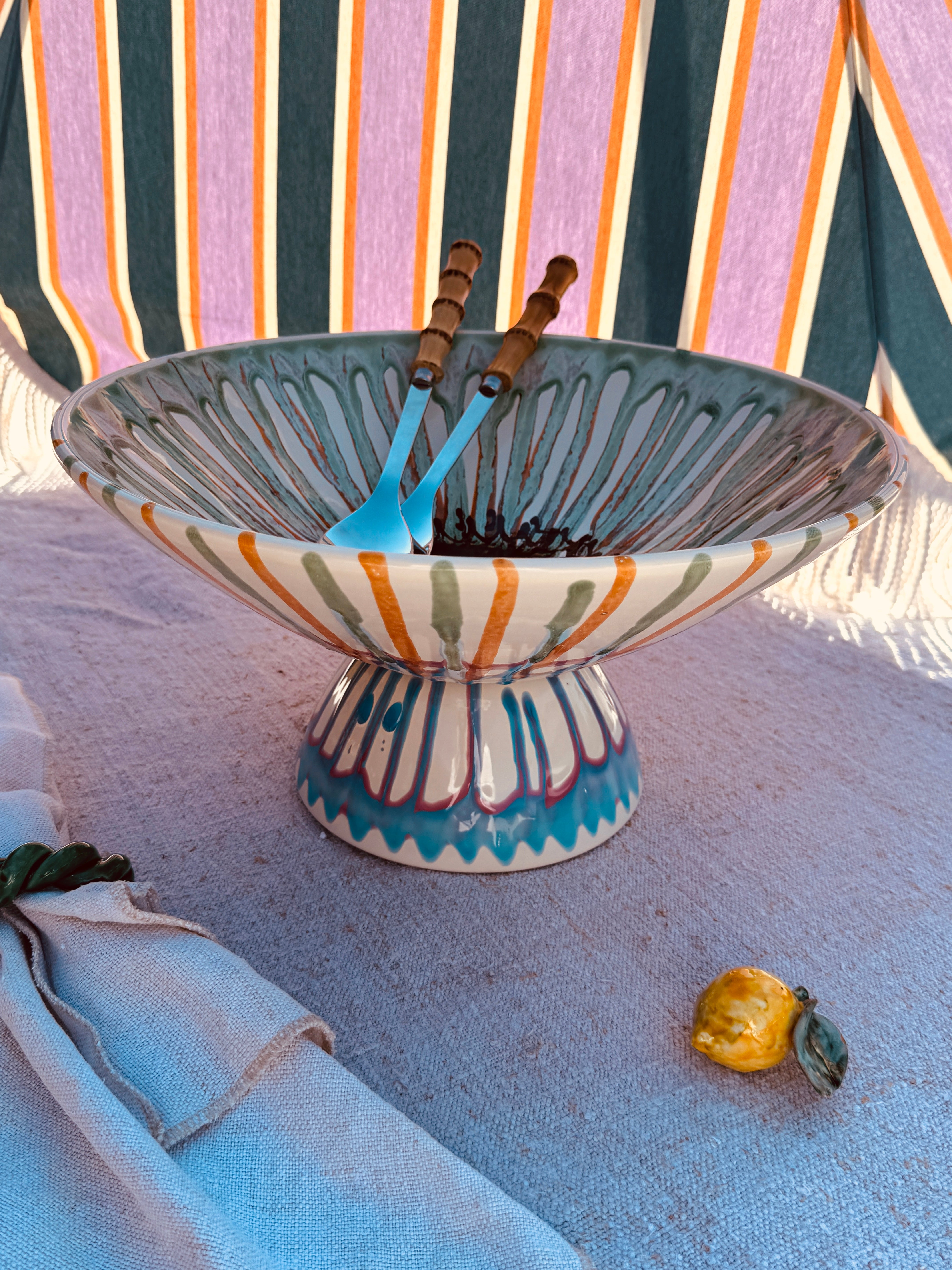 Einzelstück – Psychodelic High Bowl „Konic“, 35 cm
