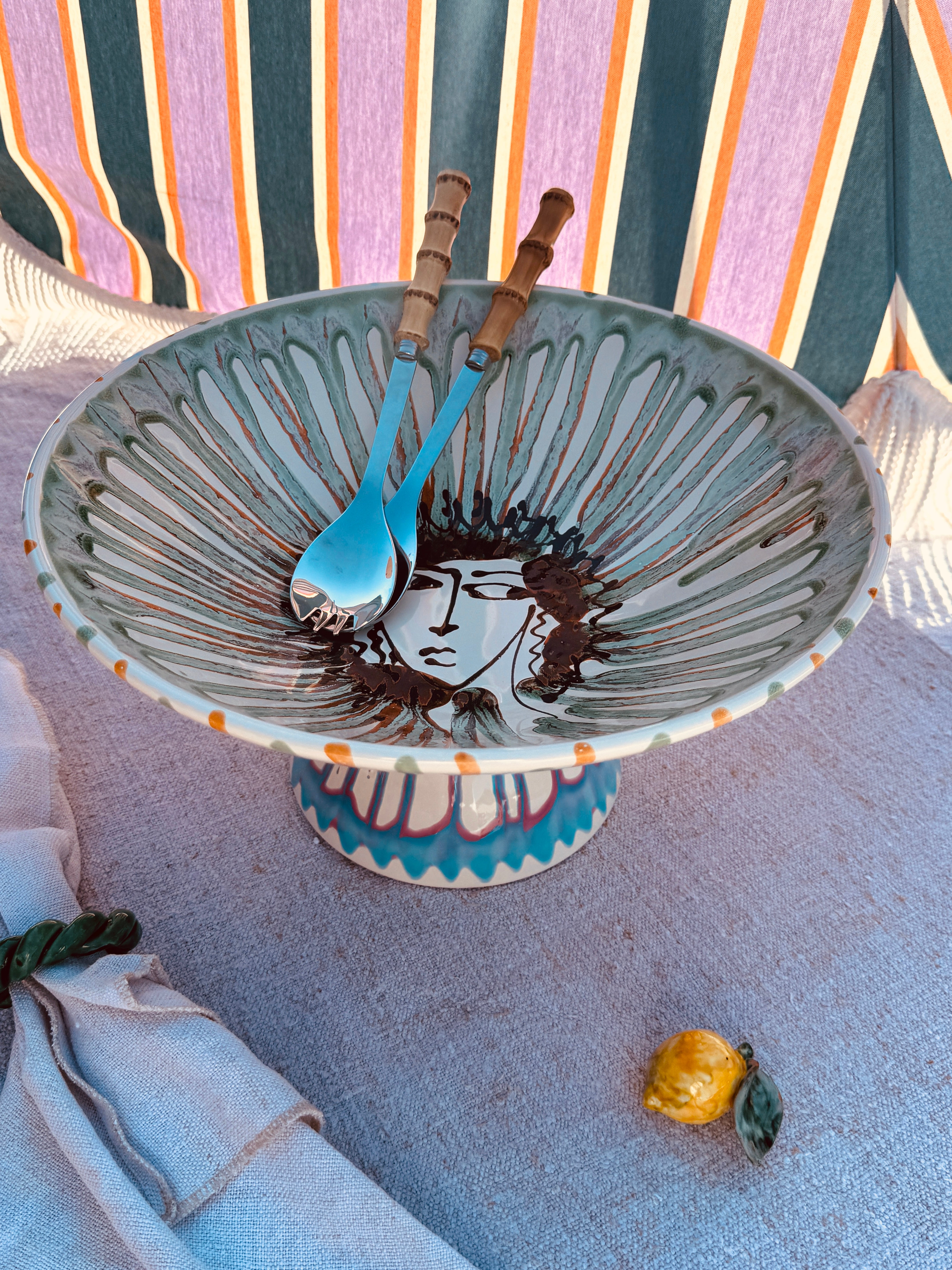 Einzelstück – Psychodelic High Bowl „Konic“, 35 cm
