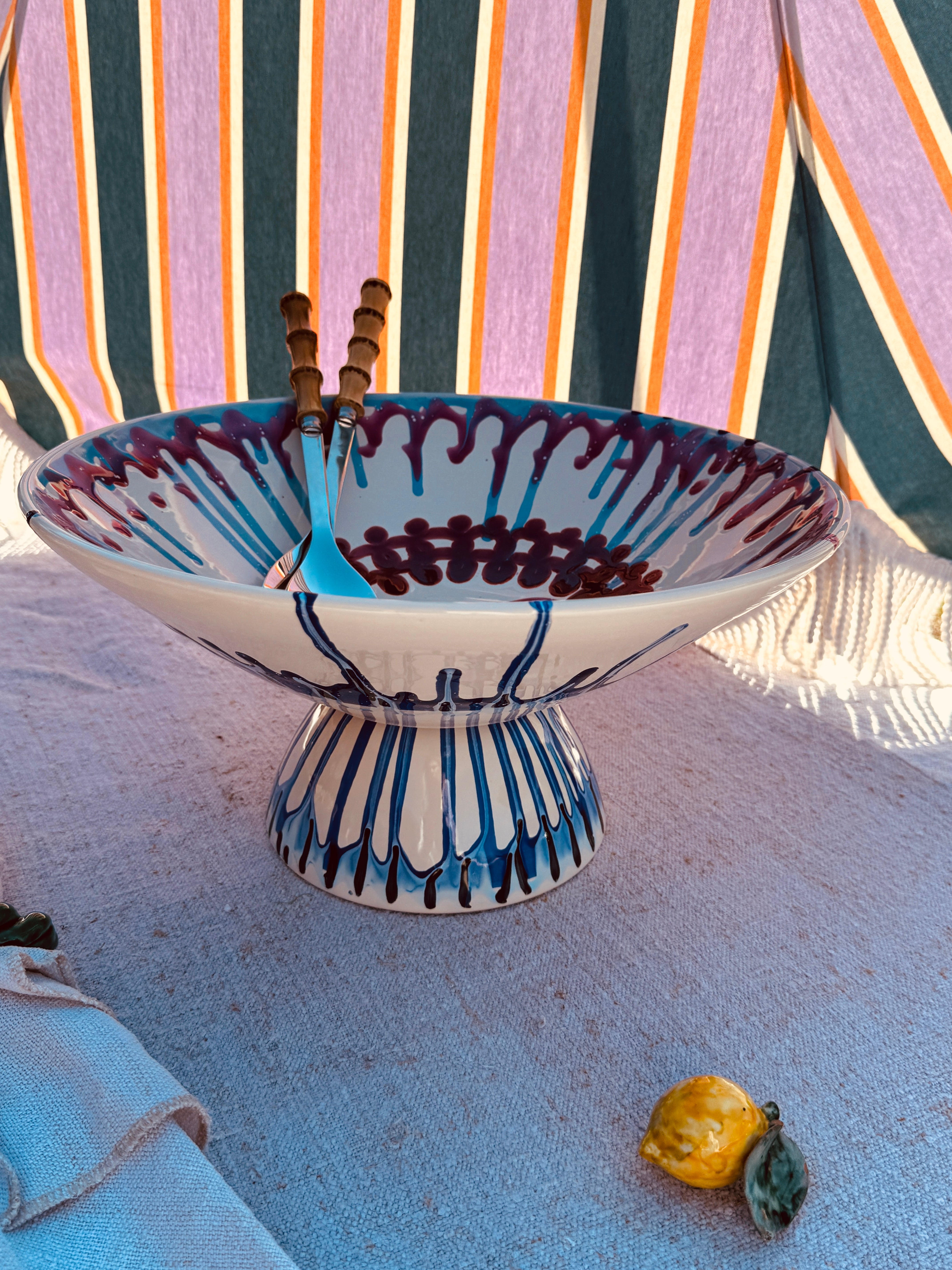 Einzelstück – Psychodelic High Bowl „Konic“, 35 cm
