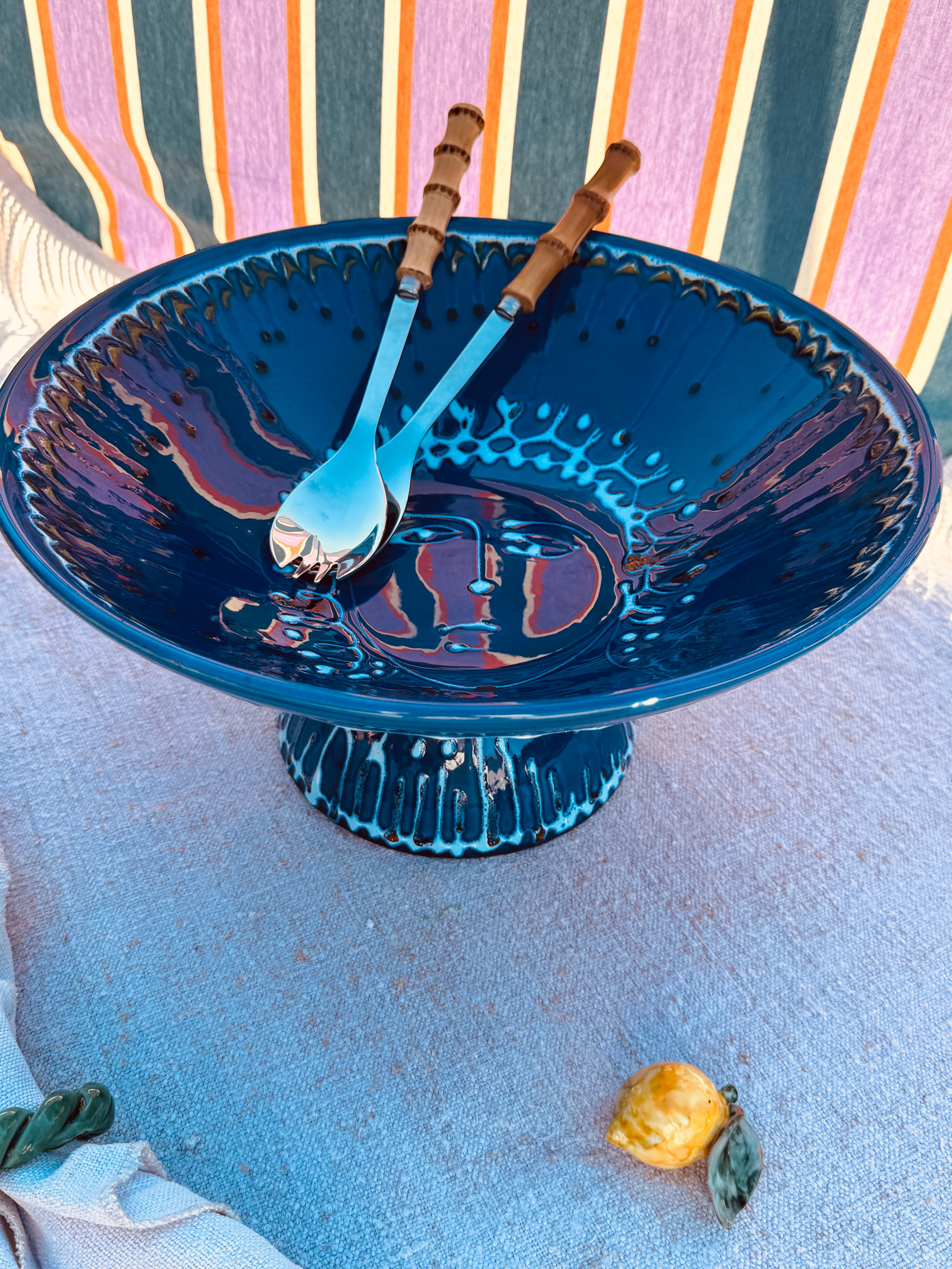 Einzelstück – Psychodelic High Bowl „Konic“, 35 cm
