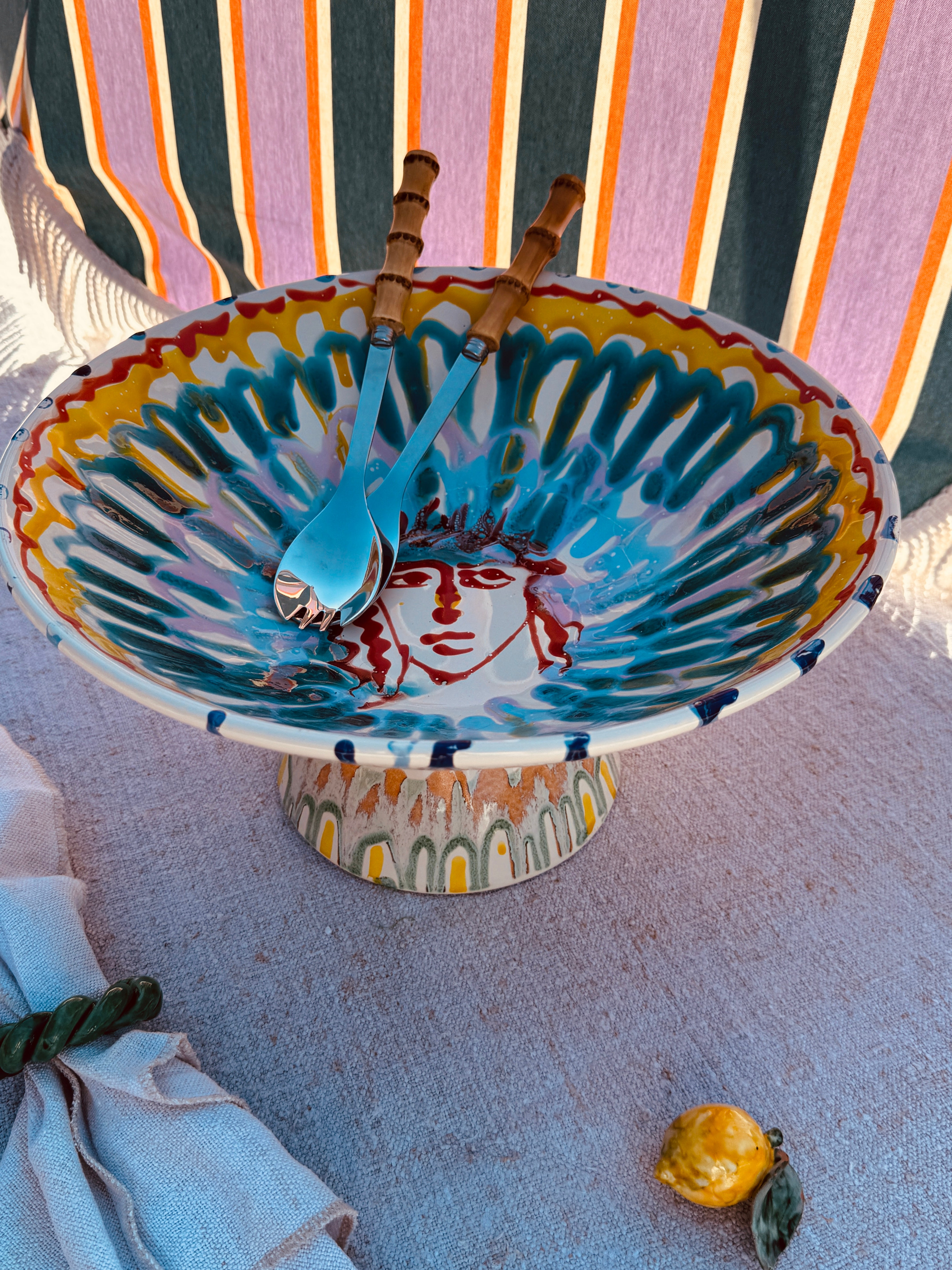 Einzelstück – Psychodelic High Bowl „Konic“, 35 cm
