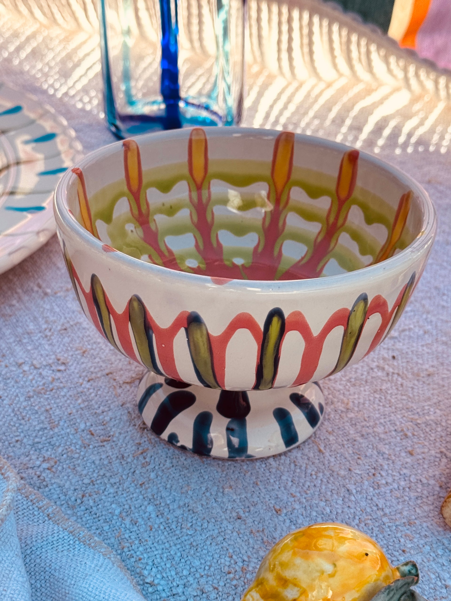 Psychodelic Dessert Schale "I love Gelato fatto a mano!" 12cm