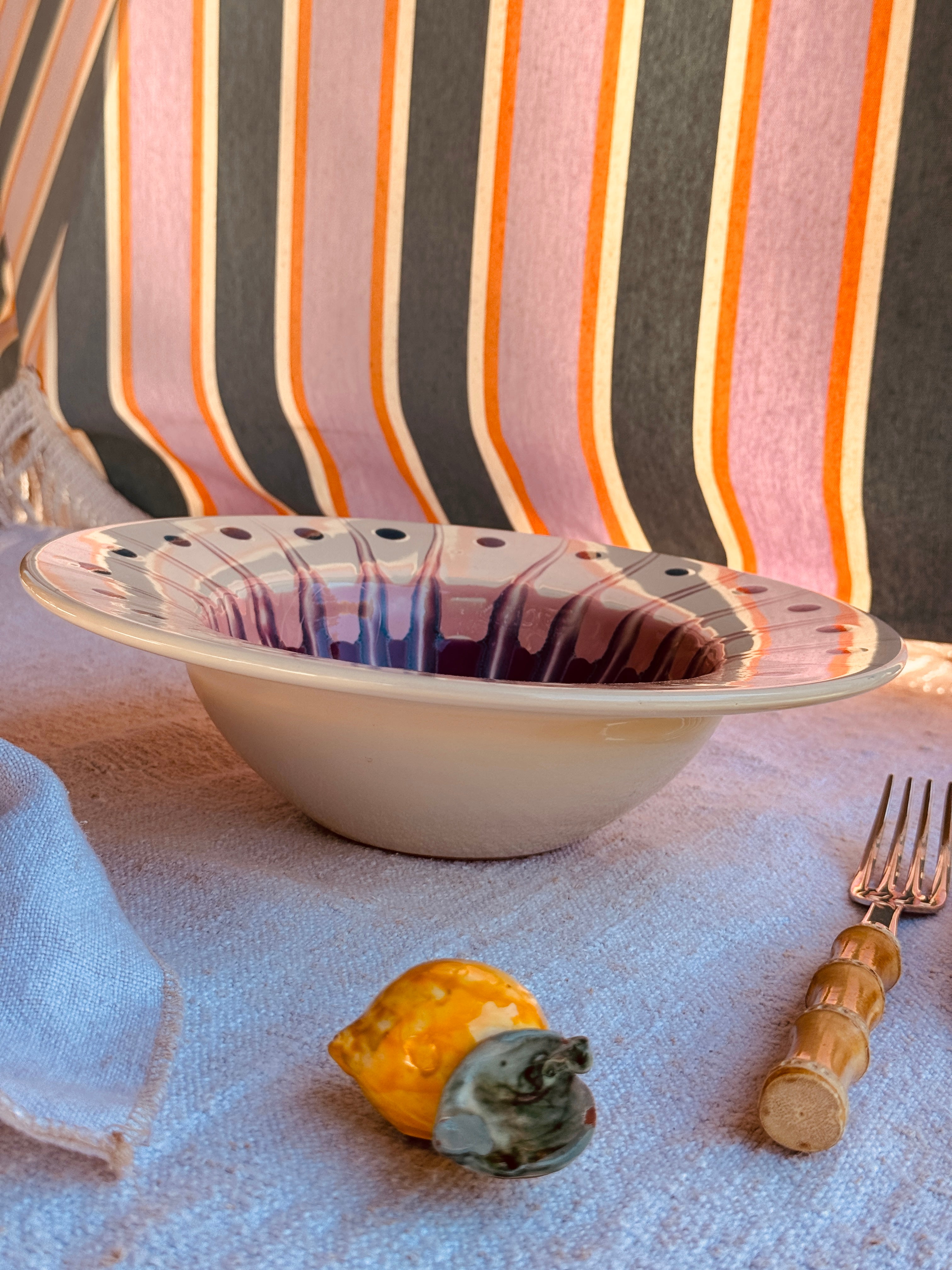 Handgefertigte Pastaschale 25 cm | Cappello di Prete