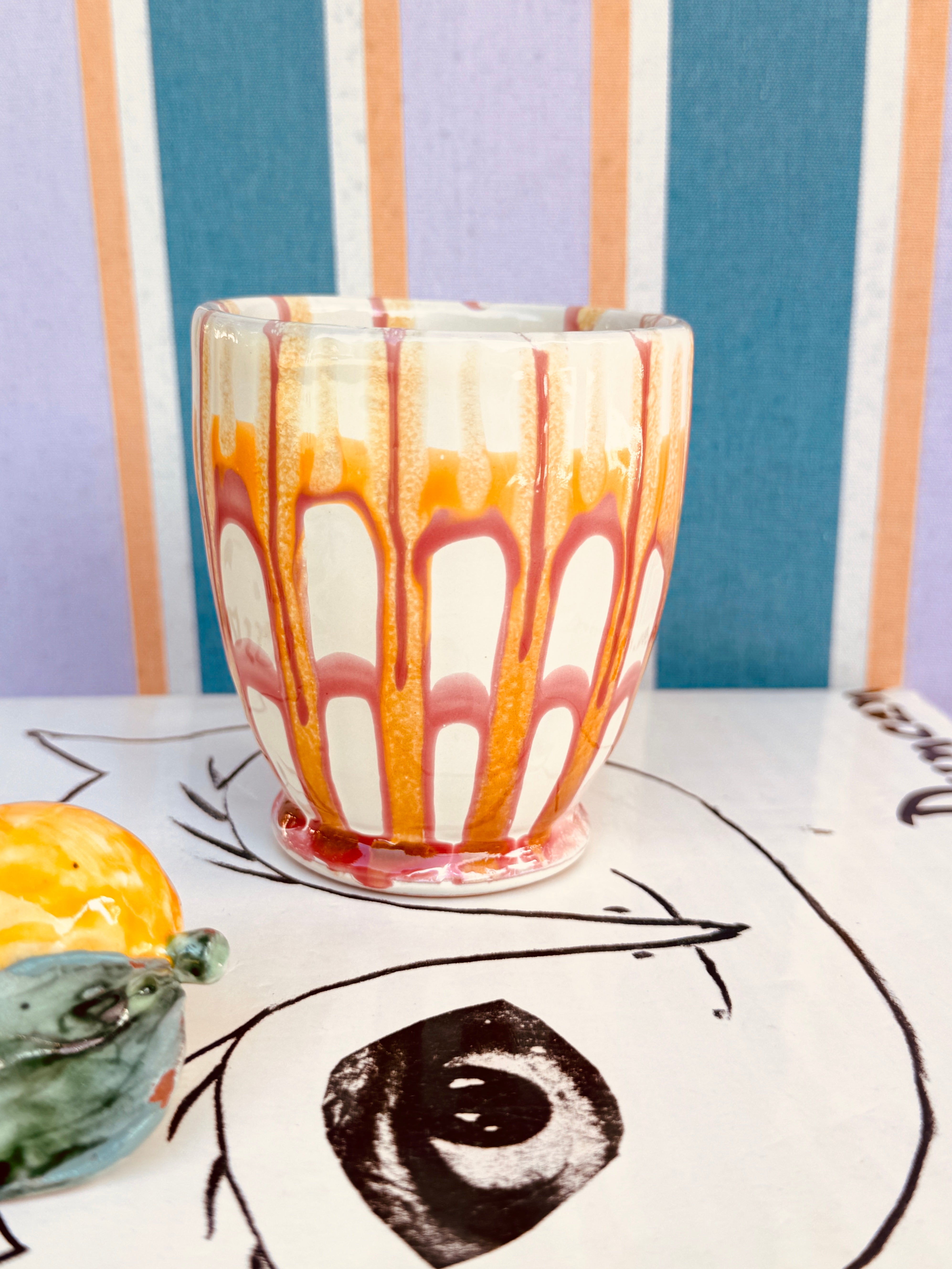 Italienische Cappuccino Tasse | Handgemacht in Apulien
