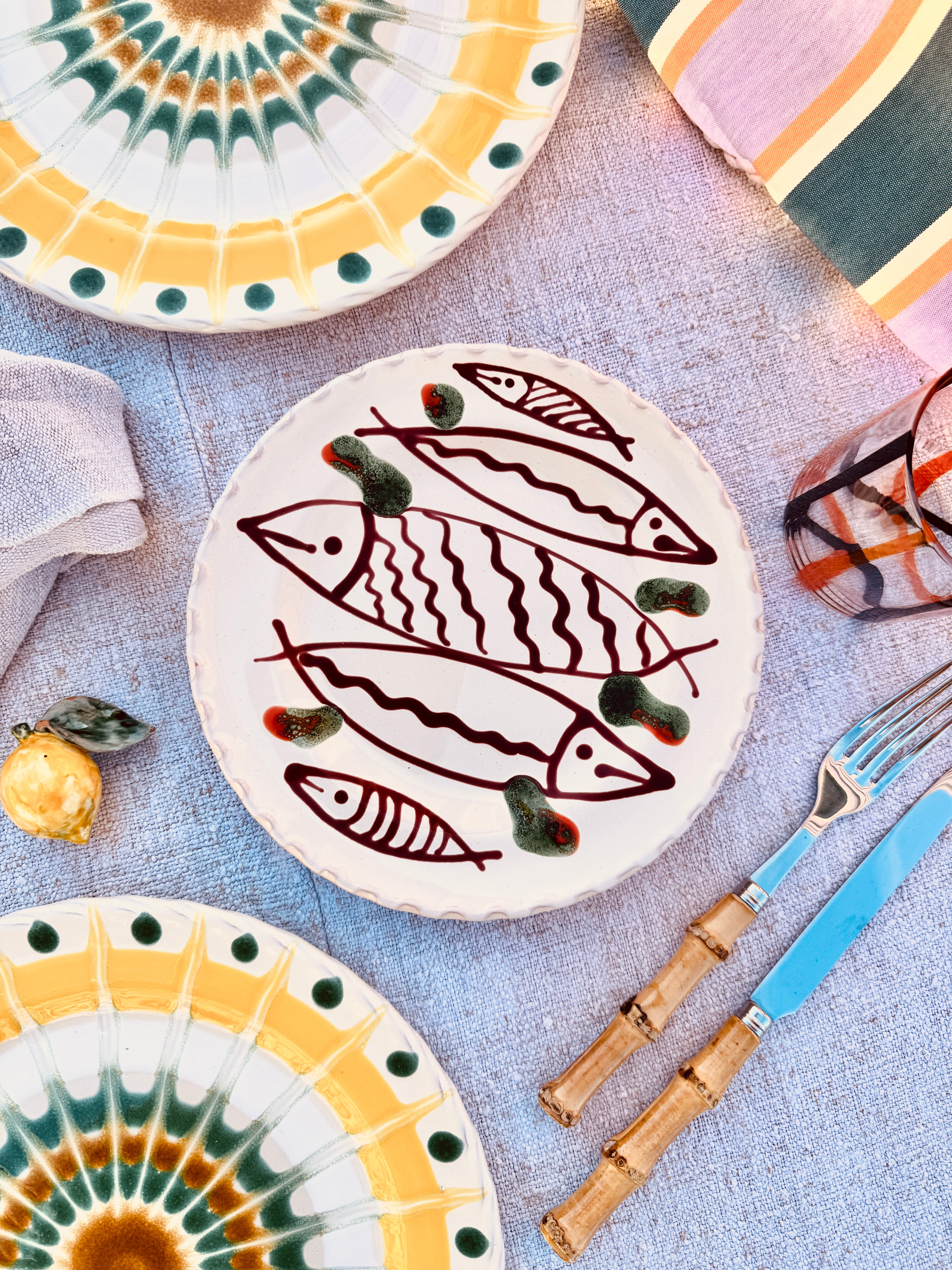 Antipasti/Dessertteller - 20 cm "Famiglia Pesce" 